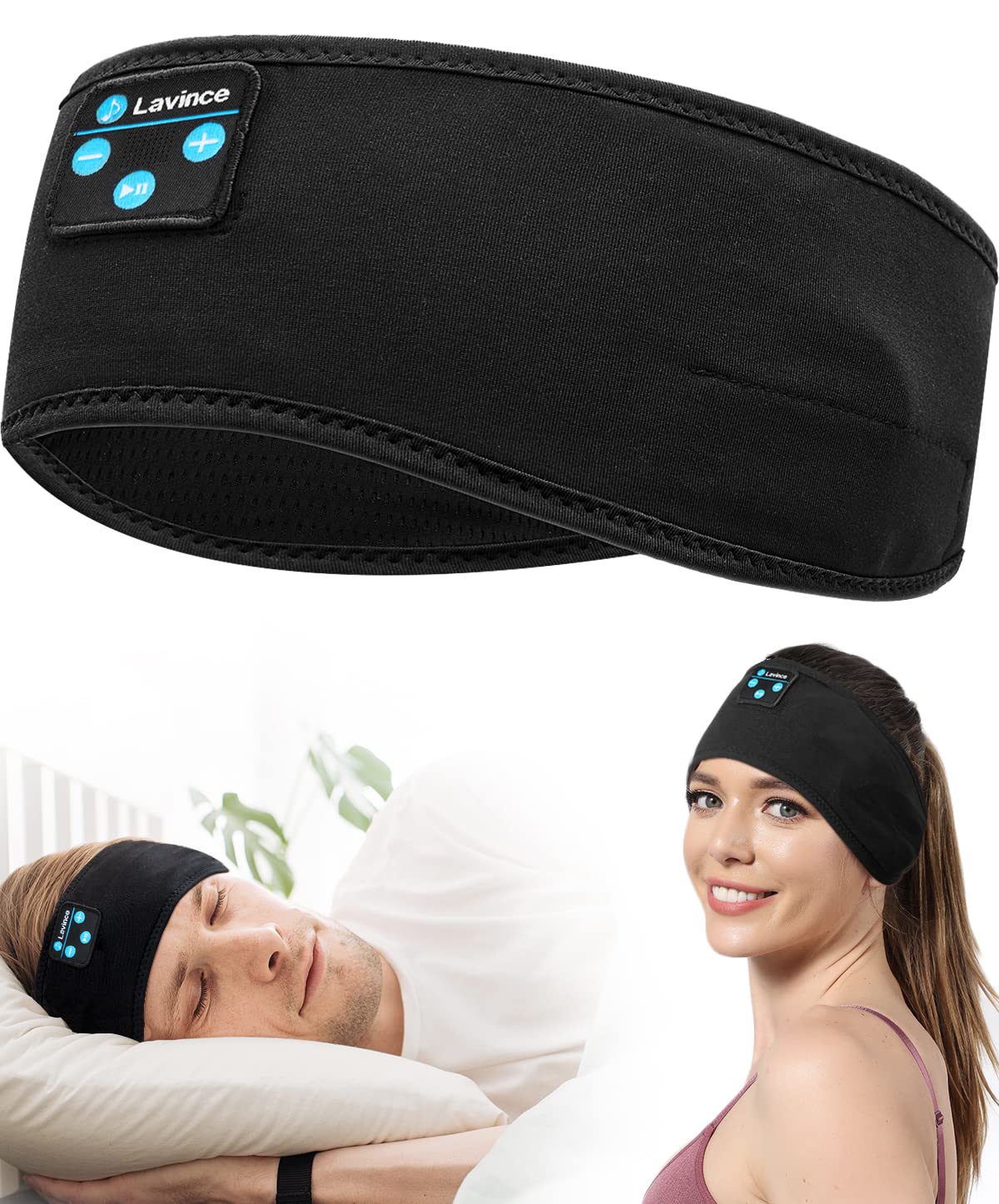 Lavince Sleep Headphones Headband Headphones Bluetooth