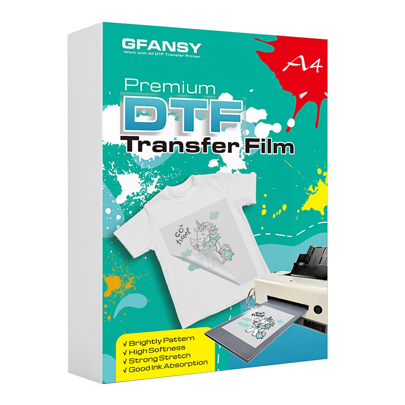 A4, A3 Dark Heat Transfer Paper for Digital Printing Textiles - China  Digital Inkjet Transfer Paper, Dark Heat Transfer Paper