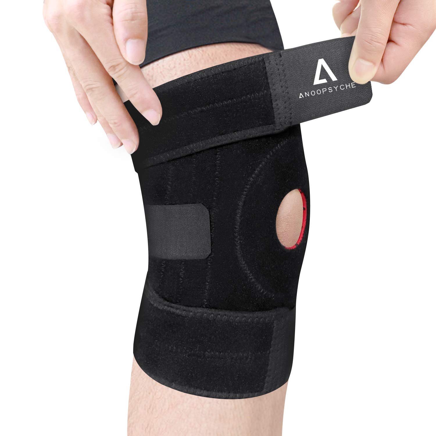 Anoopsyche Knee Support for Men Women Adjustable Open-Patella