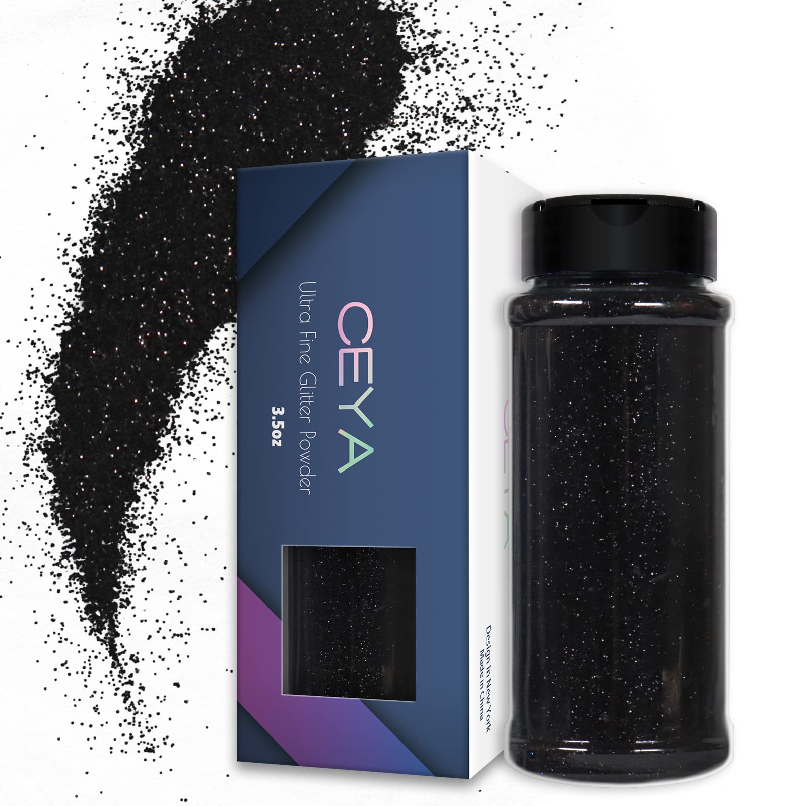 Ceya Ultra Fine Glitter Paint Additive, 3.5oz/ 100g White Gold