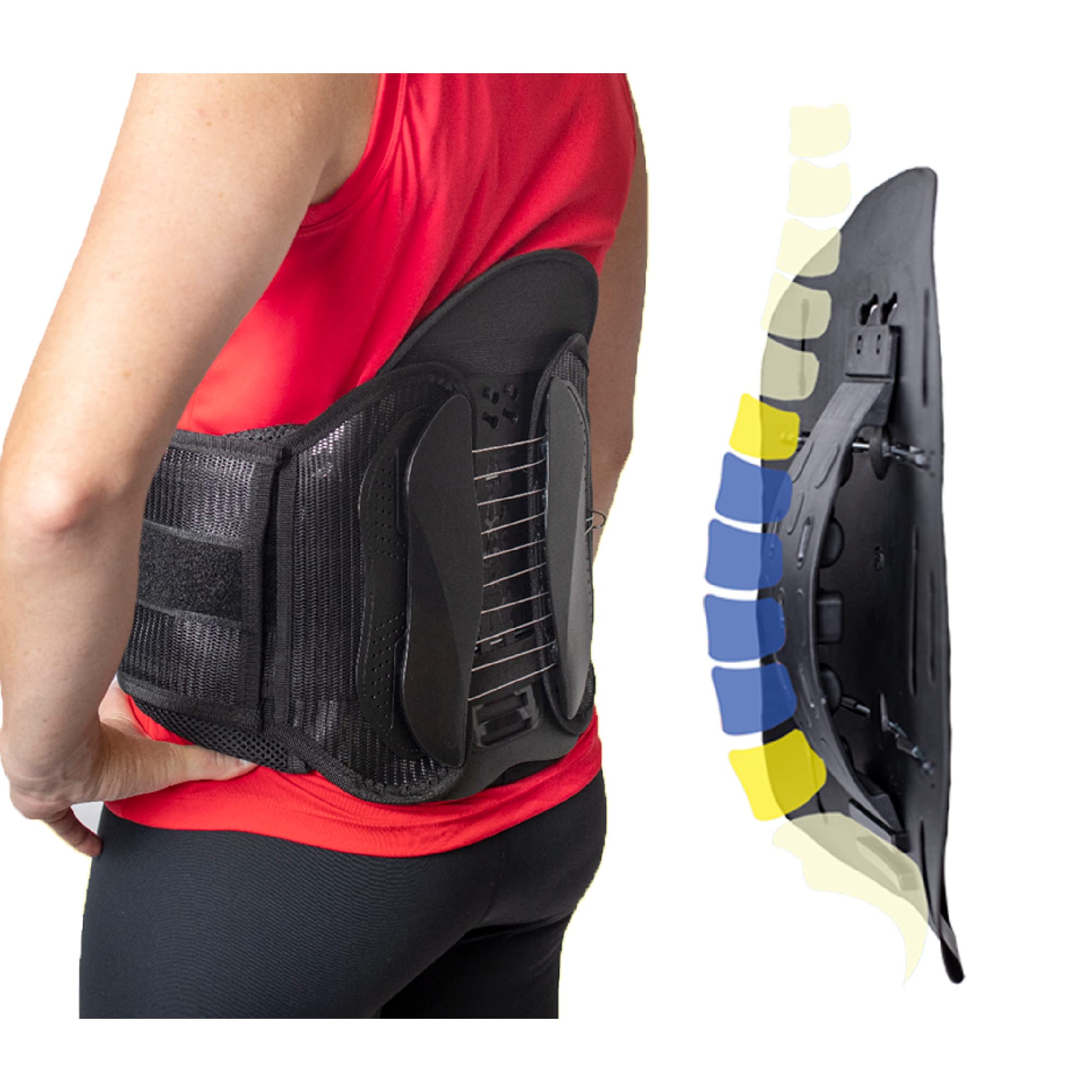 Brace Direct Contoured LSO Back Brace with Adjustable Lumbar Support ...