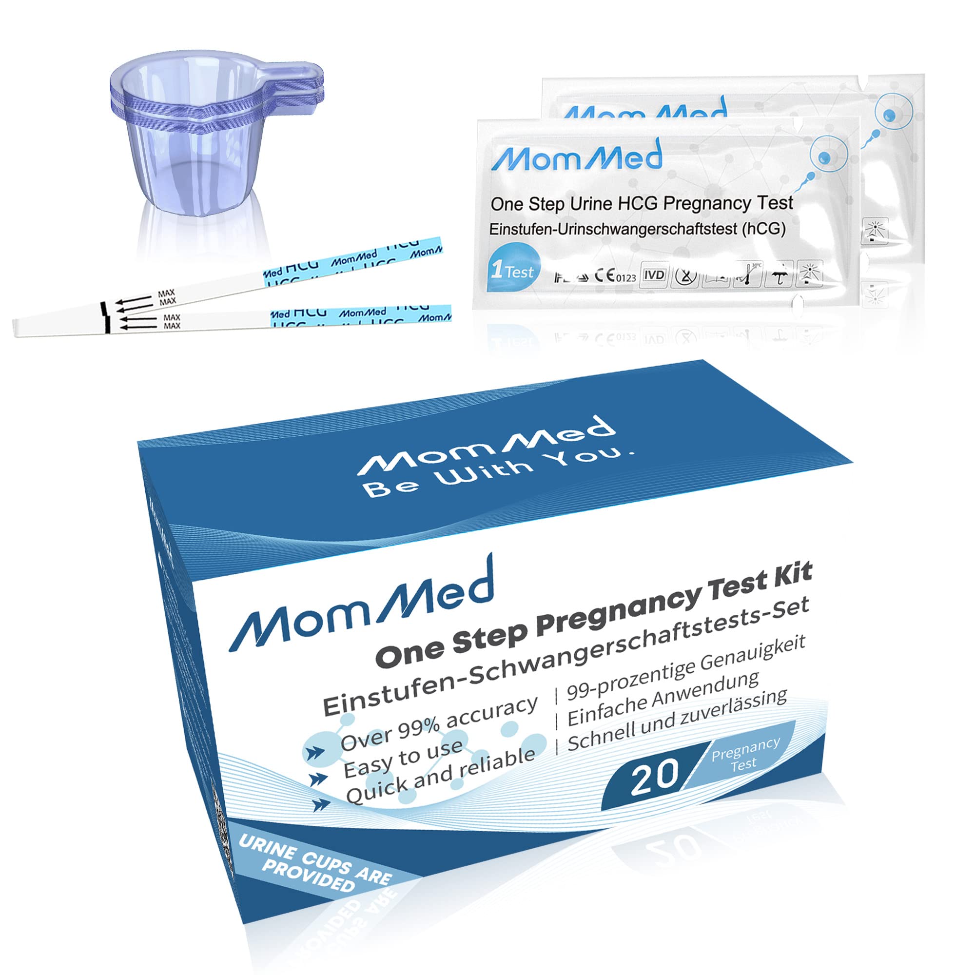  MomMed Pregnancy Test, 20-Count Pregnancy Test Strips