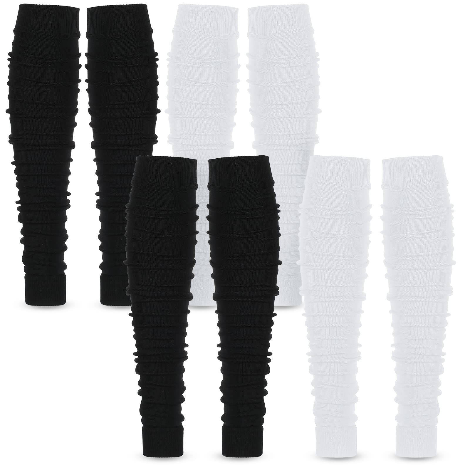 Vicenpal Leg Sleeves Football Calf Compression Sleeves for Men Boys Women  Black, White 4 White