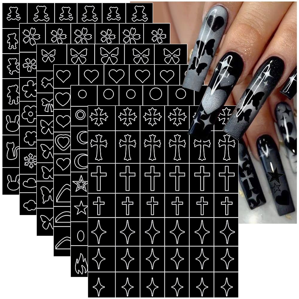 nail art airbrush stencils products for sale