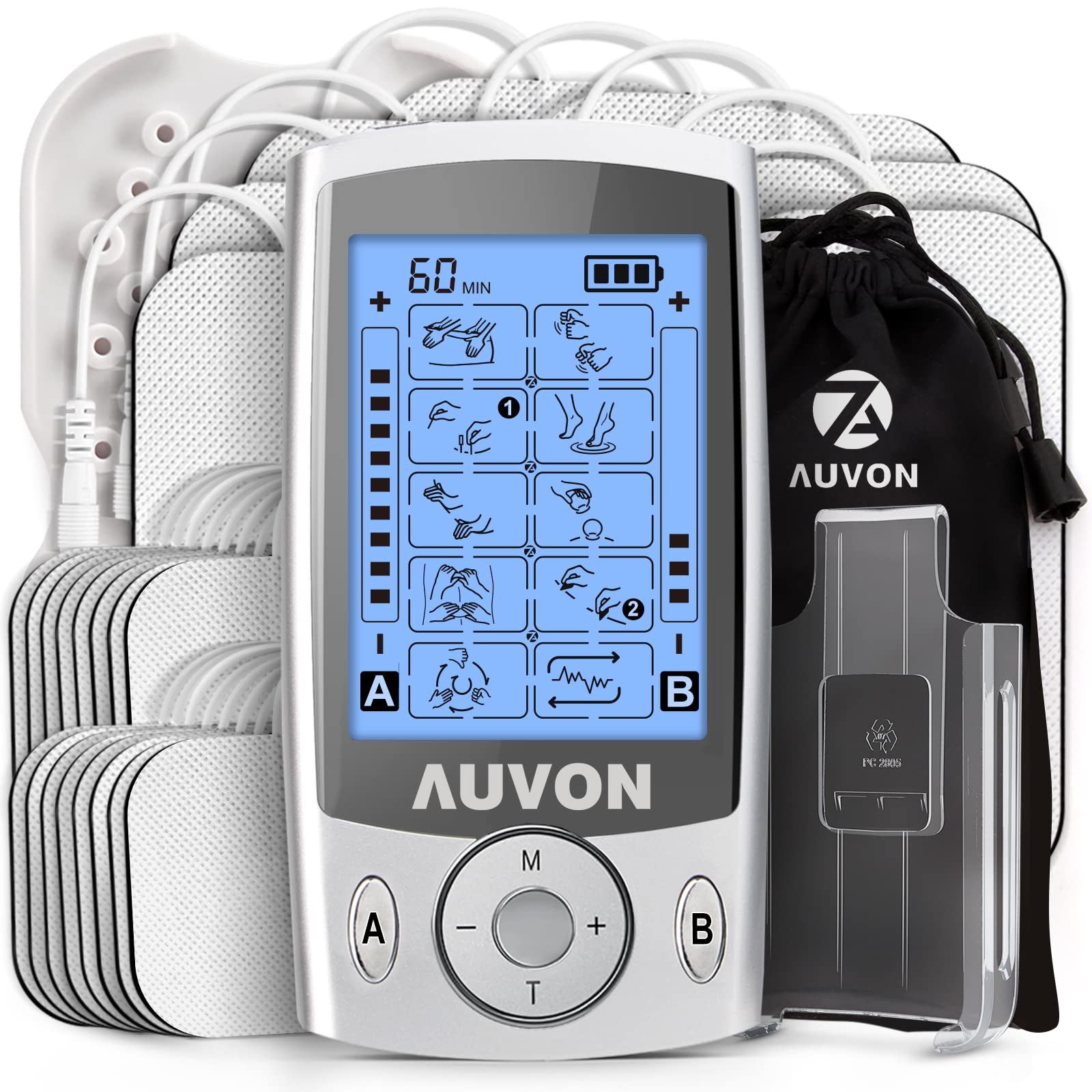 Live Smart & Live Healthy With The AUVON 4 Outputs TENS Unit EMS Muscle  Stimulator Machine ~