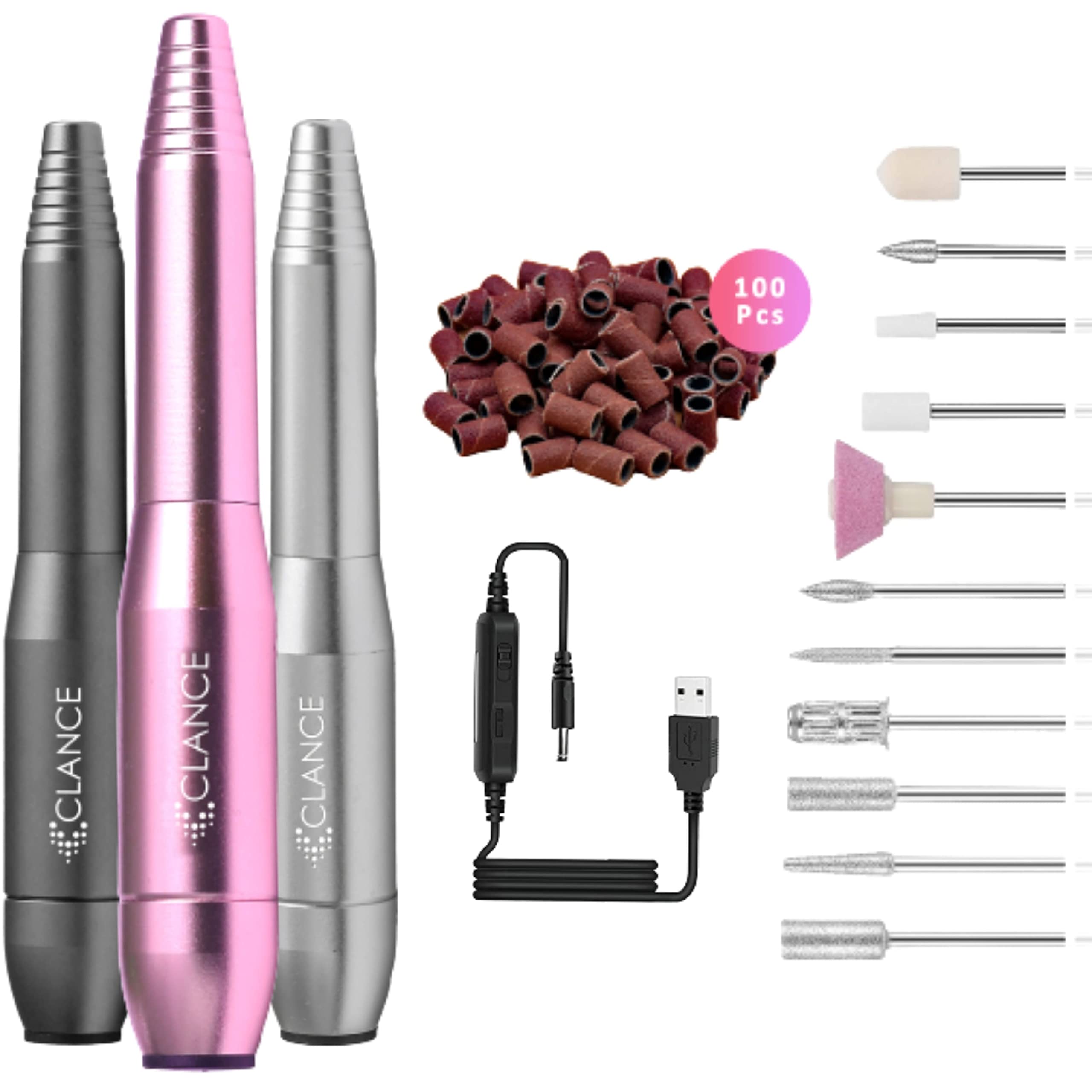 Amazon.com: Electric Nail Drill, Rechargeable Cordless Nail Drill Machine,  Professional Nail File for Manicure Pedicure Polishing Acrylic Gel Nails, Nail  Drill Kit with Bits for Salon Home Use (Fuchsia) : Beauty &