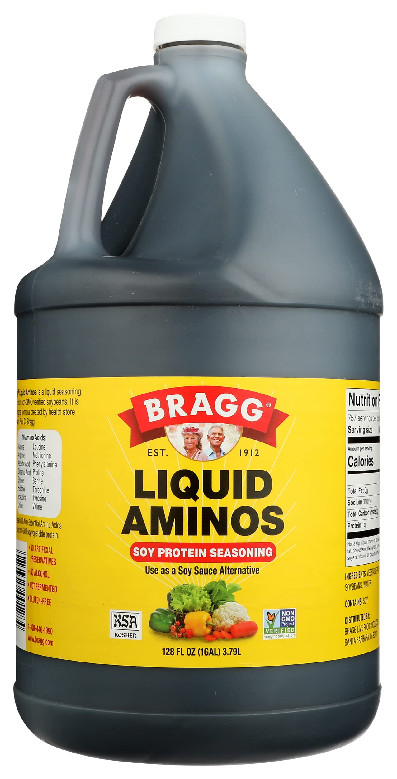 Bragg Liquid Aminos Gluten-Free Soy Protein Seasonin, 16 fl oz - Kroger