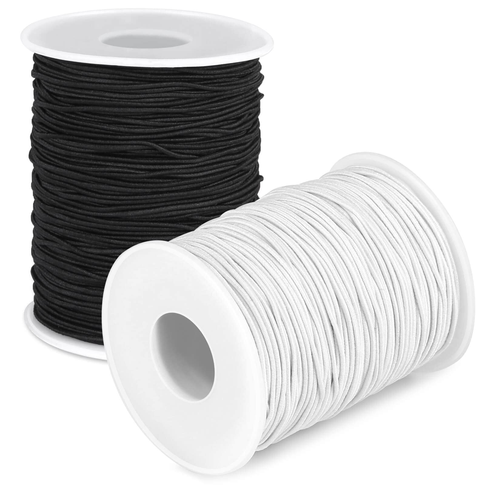 109 Yards White 1/2 Inch Elastic for Sewing Clothes, Stretch Knit Bands for  DIY Crafts