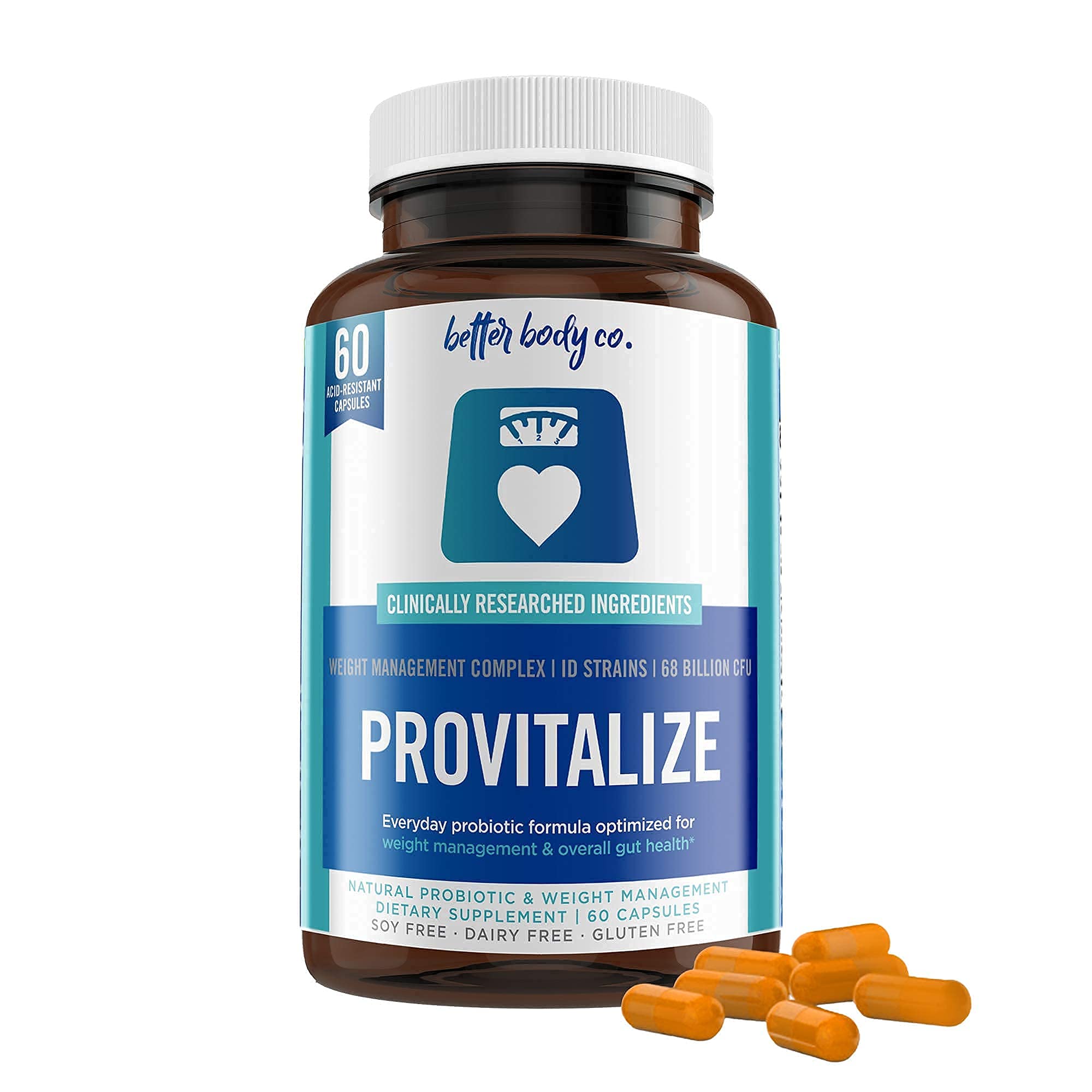 Better Body Provitalize 100 Natural & Unique Probiotic Menopause 60