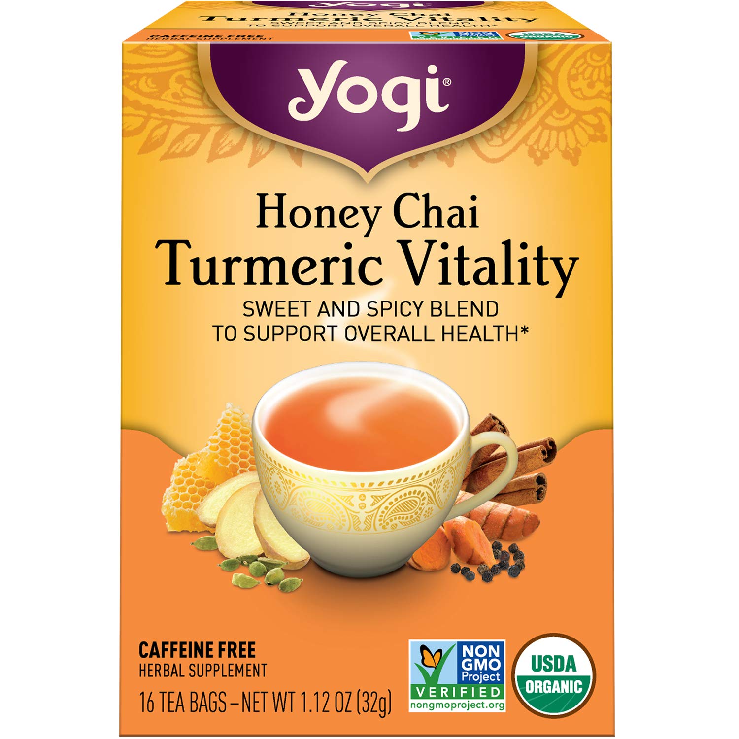 Yogi Tea Immune Support Tea Variety Pack Sampler, Wellness Tea Bags, 3  Boxes of 16 