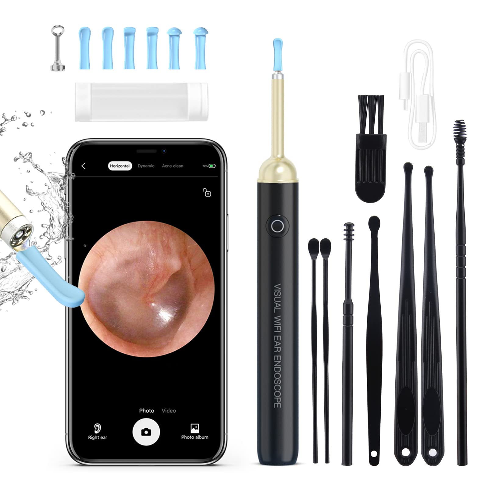 Intelligent Visual Ear Pick Endoscope Ear Care Tool WiFi Endoscope