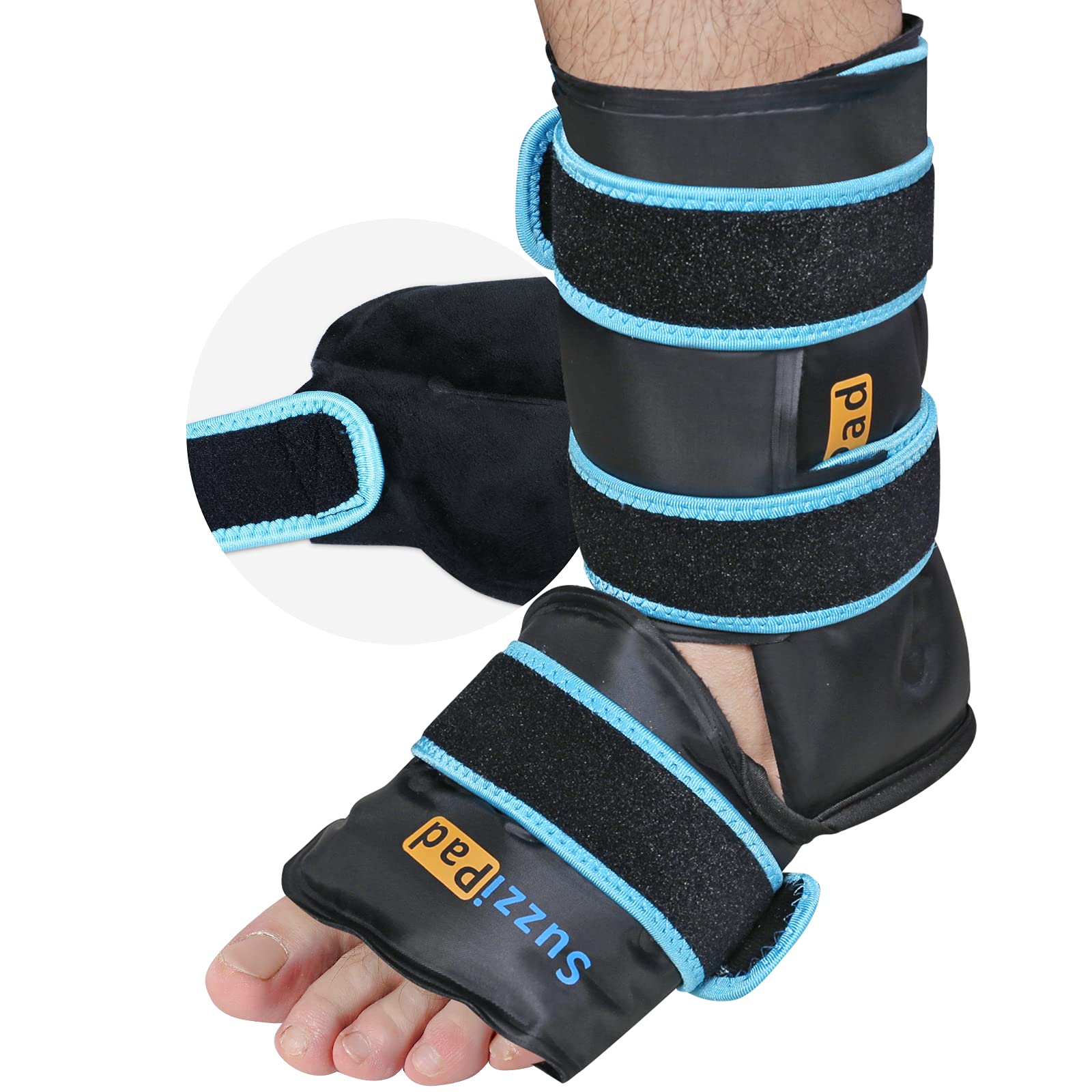 Ankle Sprain Bundle - Brace, Ice Wrap, Elevation Pillow