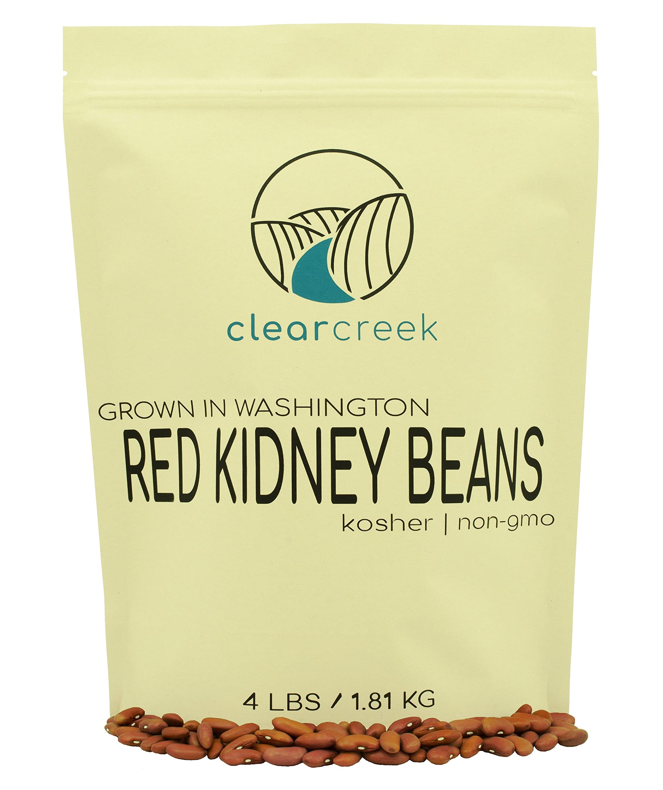 Grown in Washington Light Red Kidney Beans | 4 lbs | Non-GMO | Kosher | Vegan | Non-Irradiated