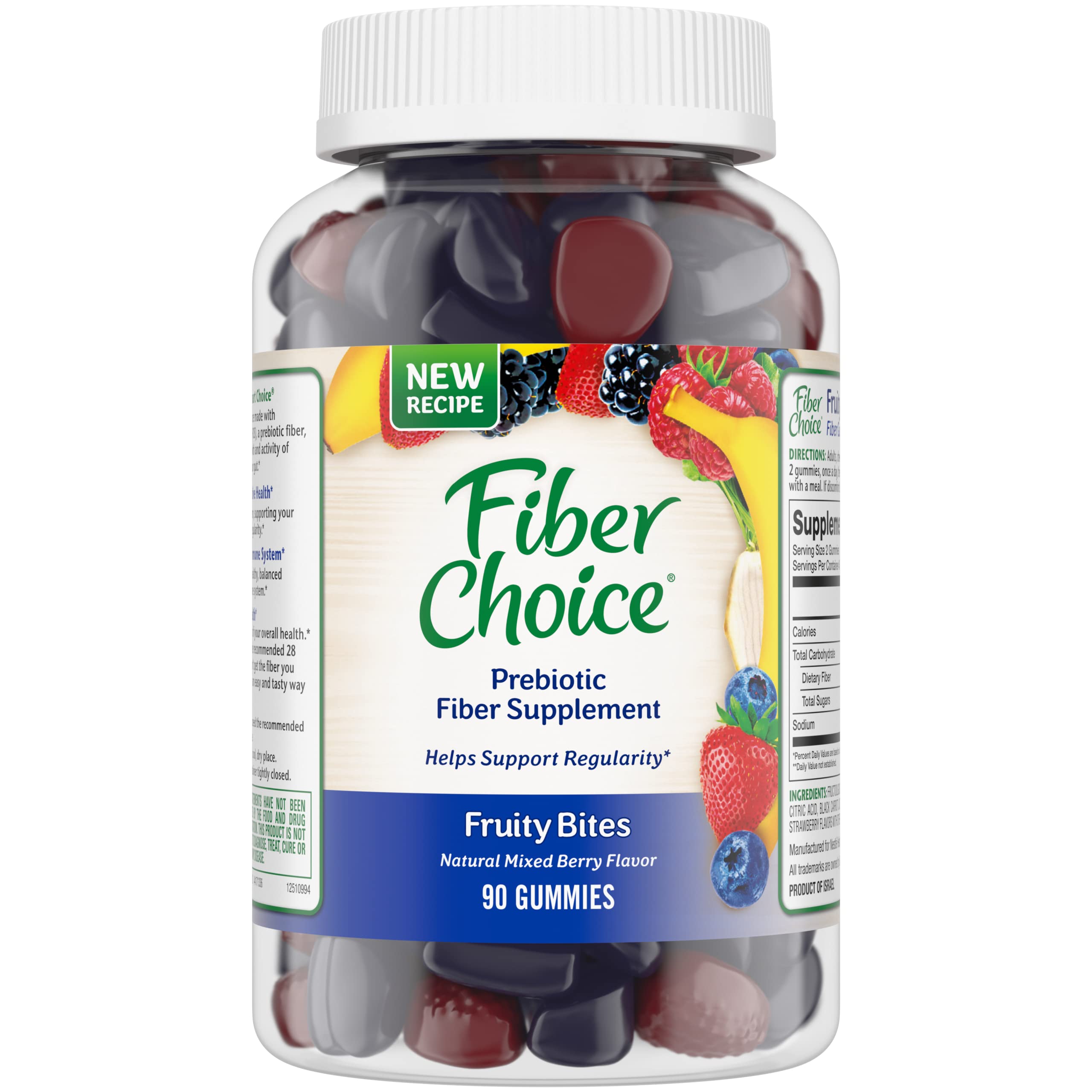 Lot of 2 Fiber Choice Daily Probiotic Fiber Supplement - 90 Chewable  Tablets - Dutch Goat