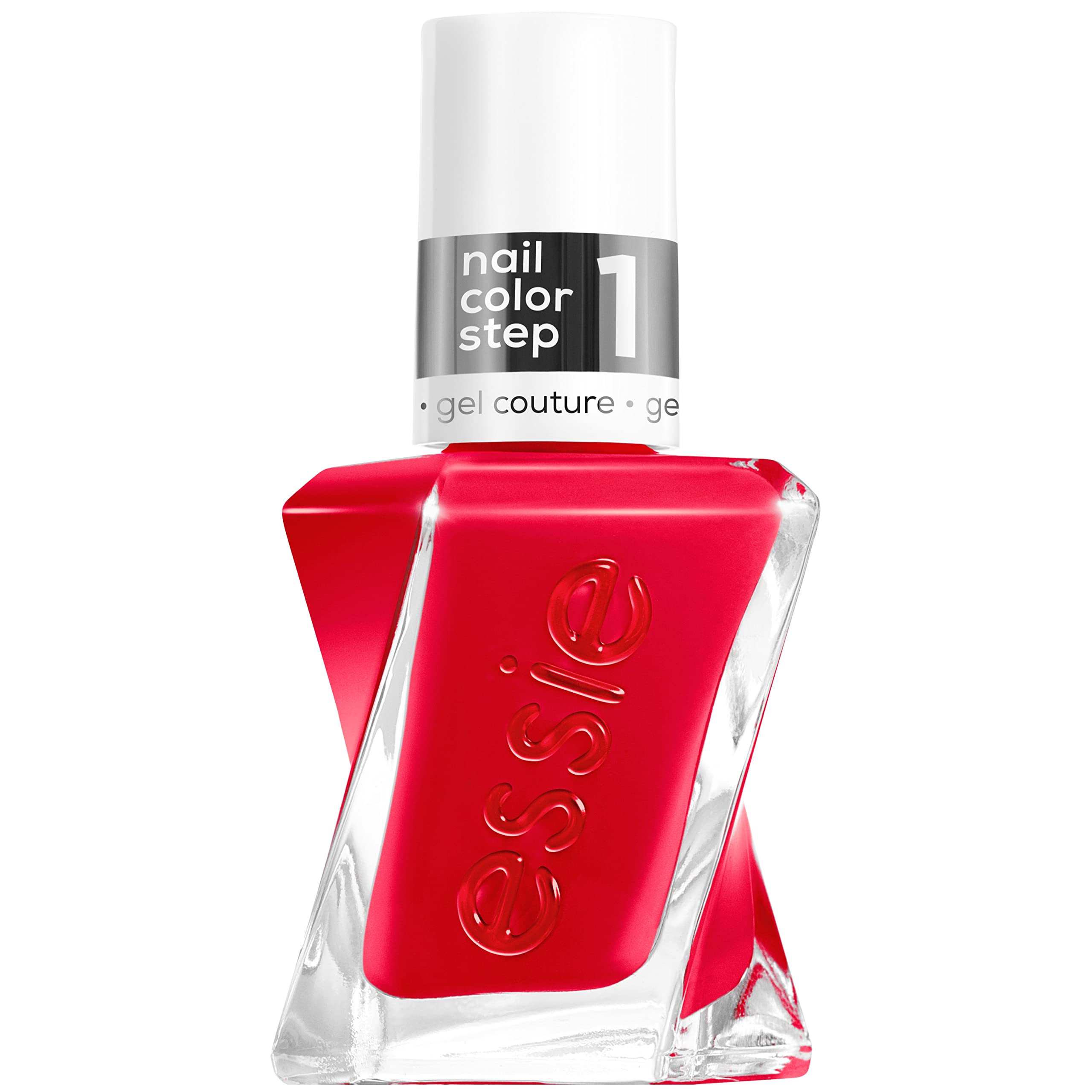  Essie Gel Couture Long-Lasting Nail Polish, 8-Free Vegan,  Scarlet Red, Rock The Runway, 0.46 fl oz : Beauty & Personal Care