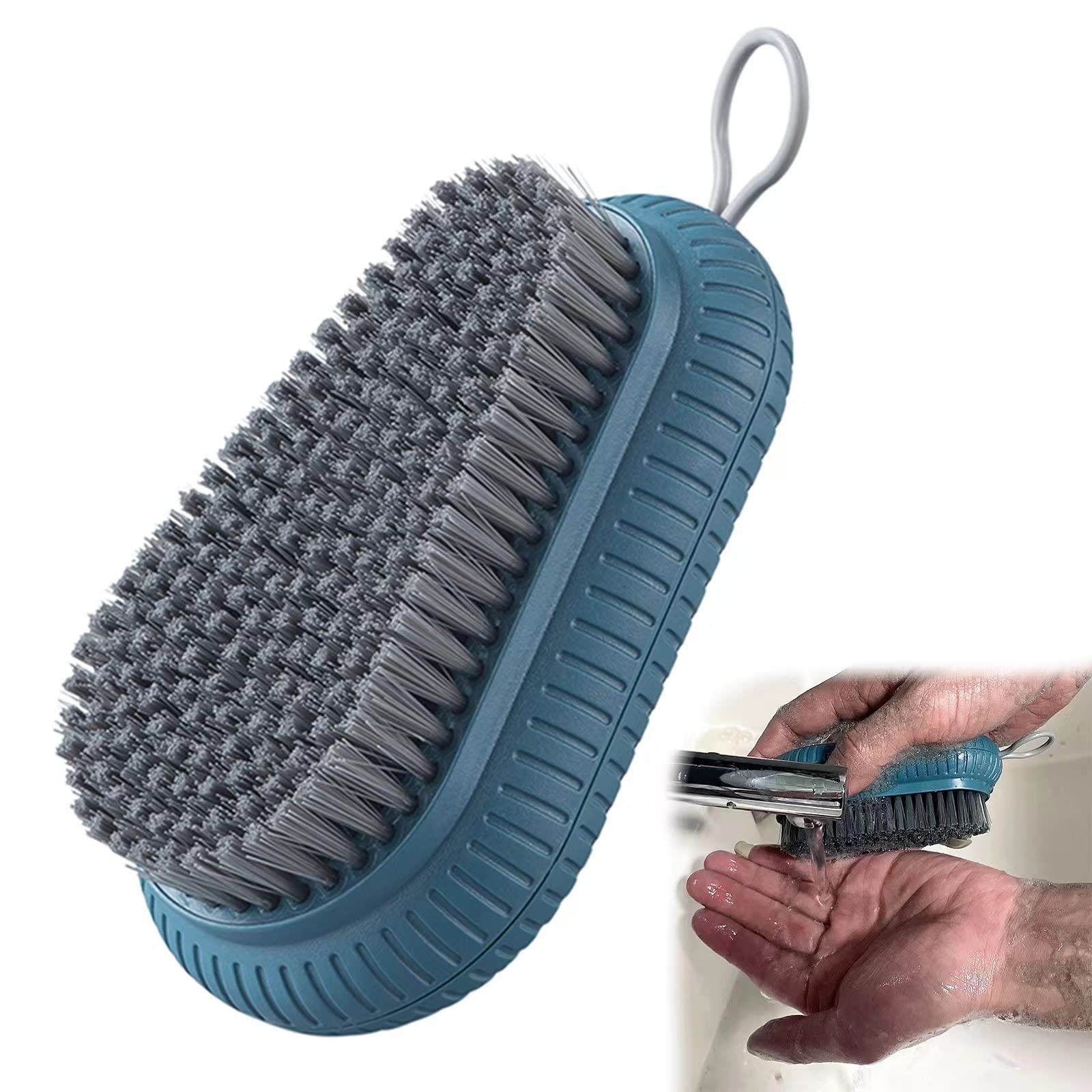 Scrubbing Brush Hard Bristle Laundry Clothes Shoes Scrub Brush Portable  Plastic Hands Cleaning Brush for Kitchen Bathroom