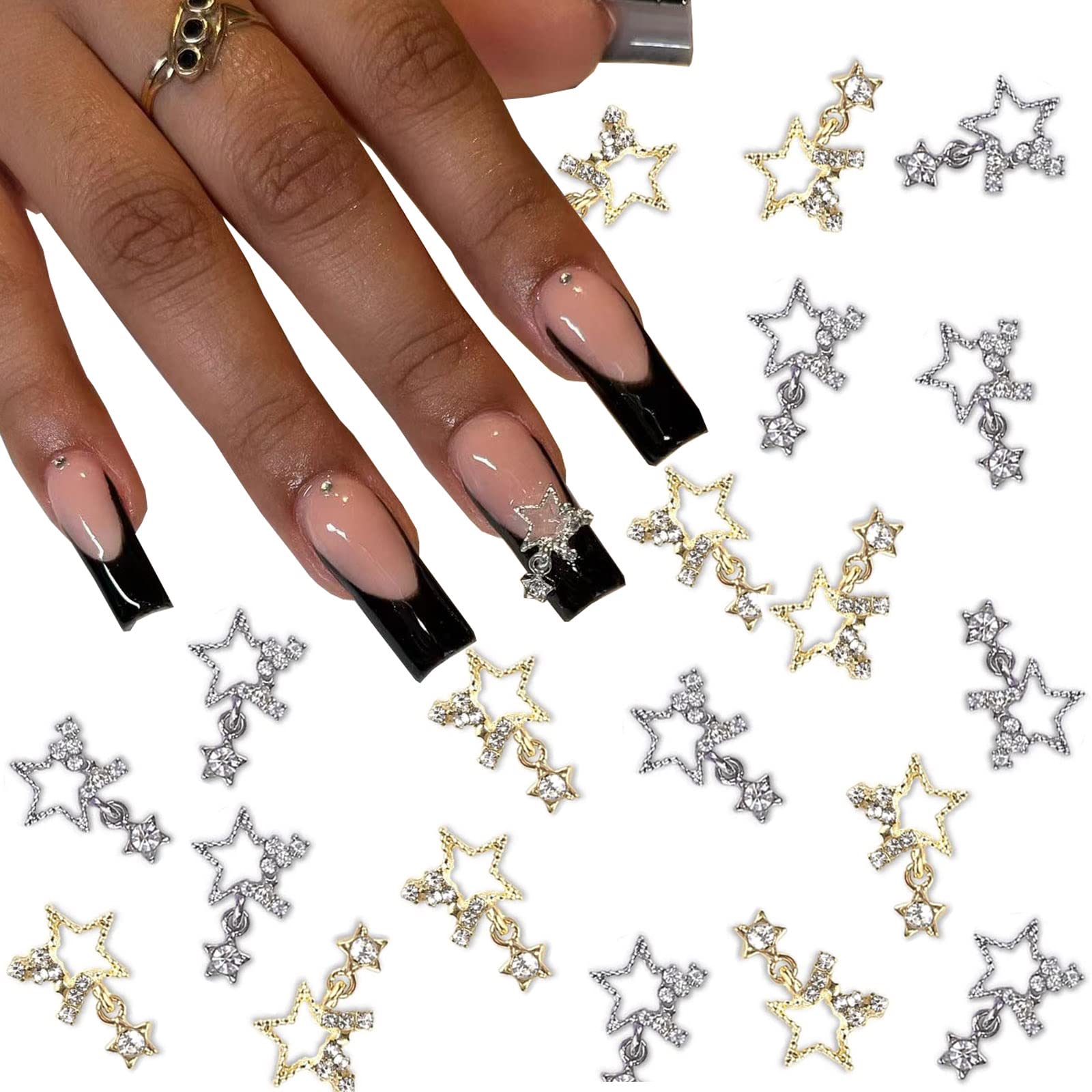  25 PCS Planet Nail Art Charms White Pink 3D Cross Nail Art  Supplies with Rhinestones Saturn Shape Design Nail Gems Shiny Nail Jewelry  Acrylic Accessories for Women Nail Decorations : Beauty