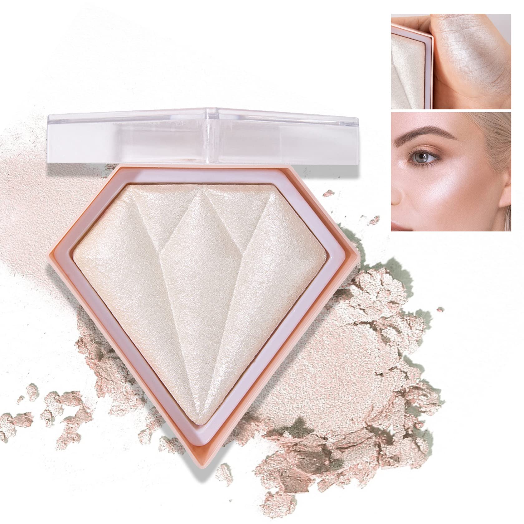 Buy Highlighters & Luminizers, Spdoo Shimmer Highlighter & Bronzer & Blush  3 in 1 Makeup Powder Palette, Contour & Highlight Face for a Shimmer Finish  Online at Lowest Price Ever in India