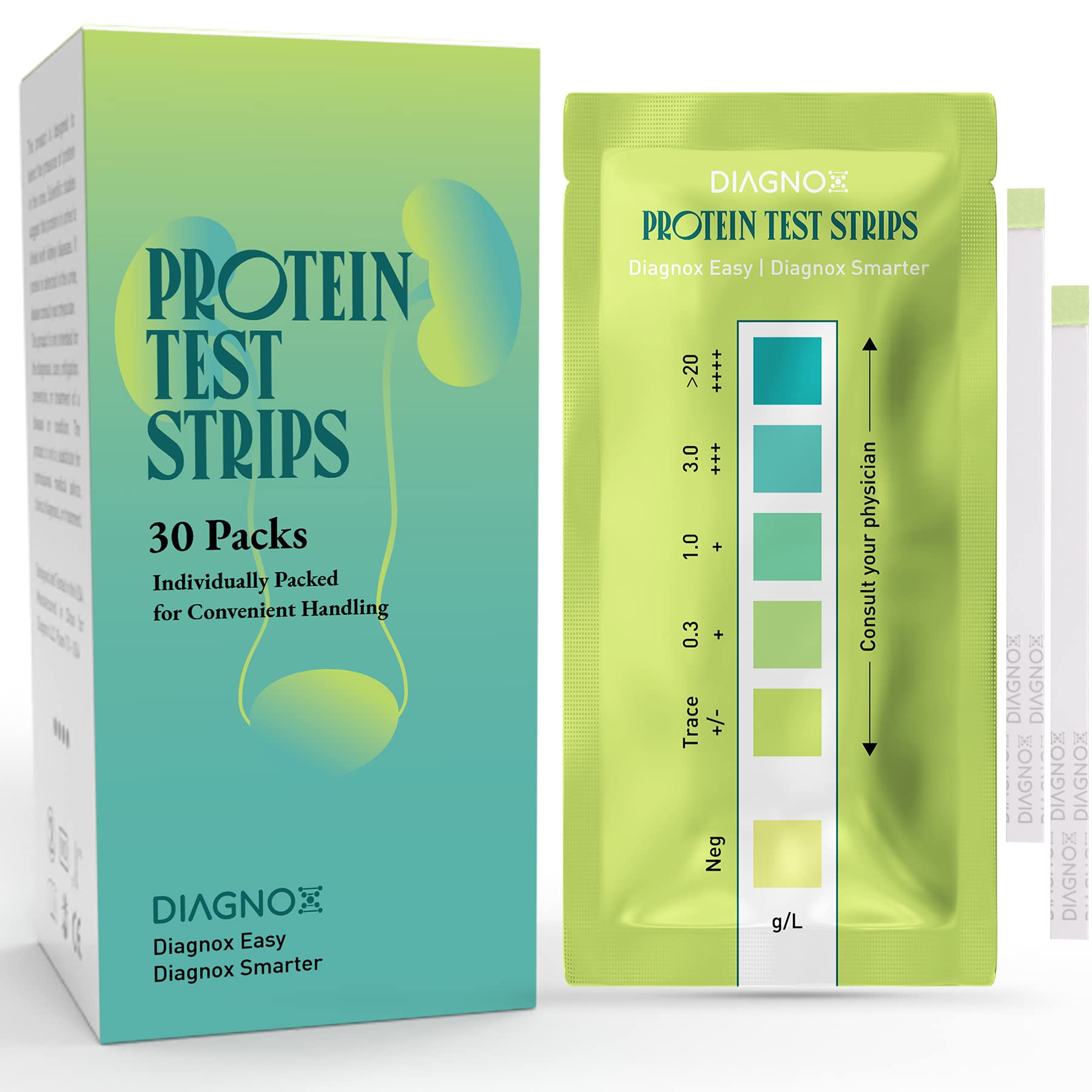 Protein Urine Test Strips Kit Individually Packed at Home Urine