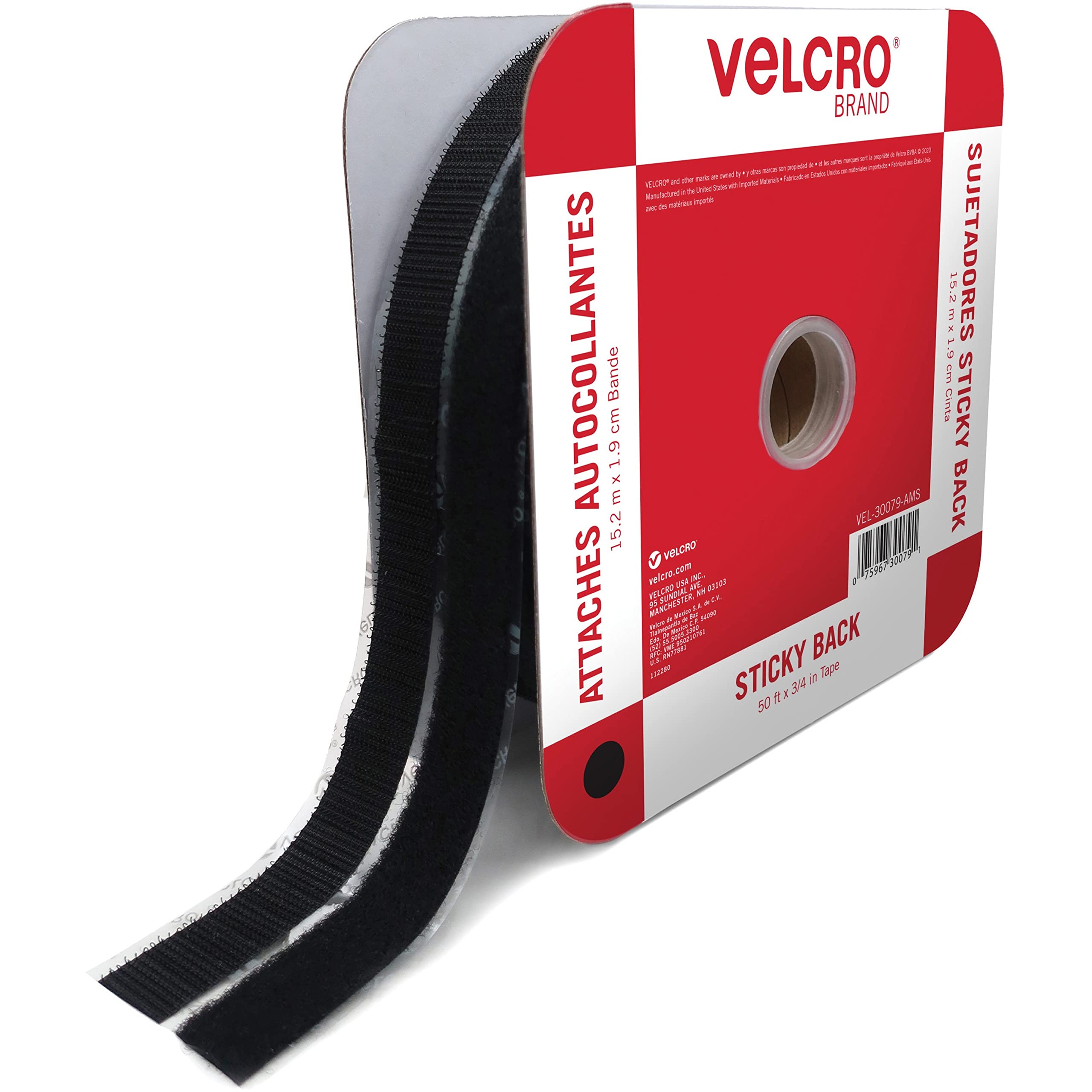 50 - Velcro® Brand Low Profile Wide Loop - Black