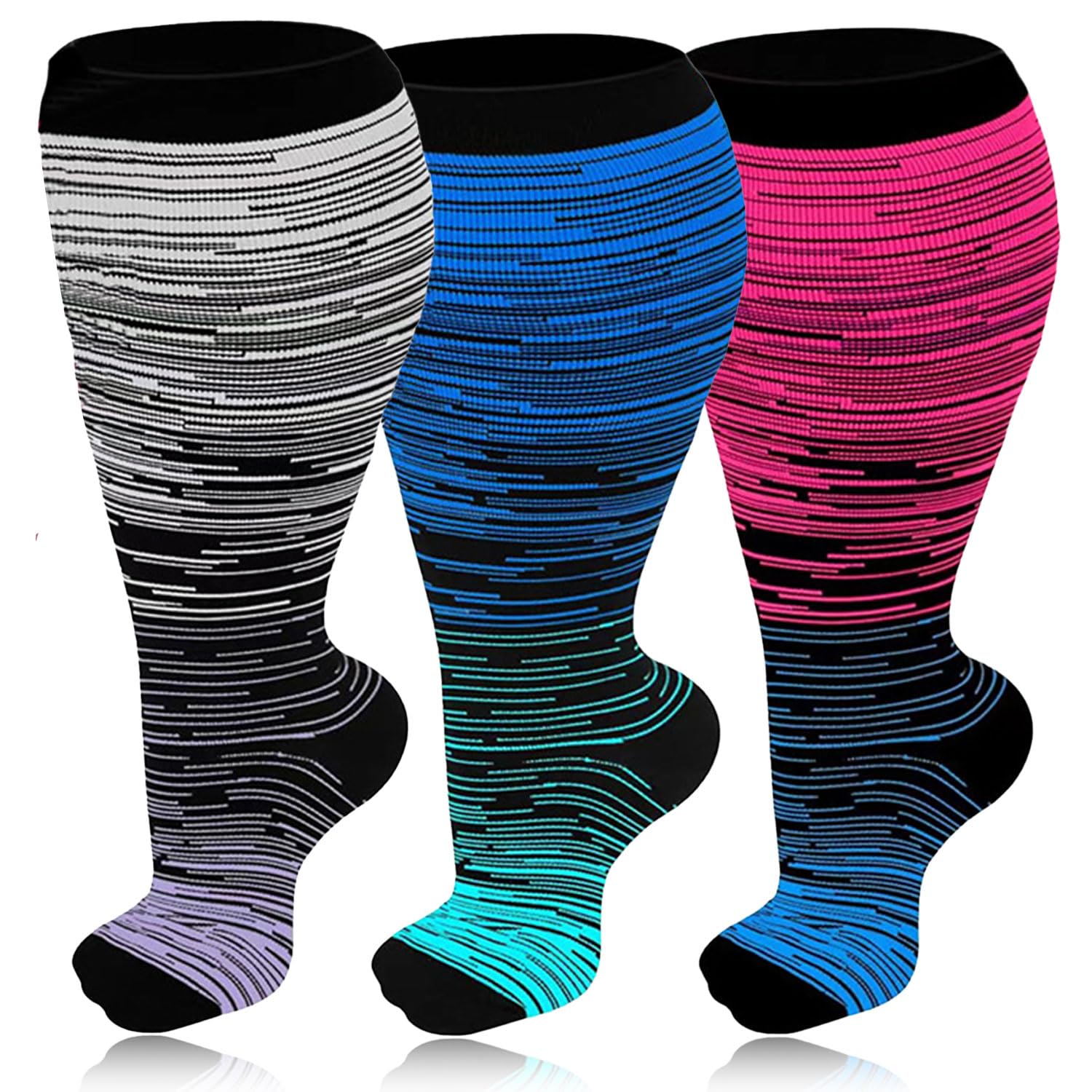  Extra Wide Compression Leggings For Women 20-30mmHg