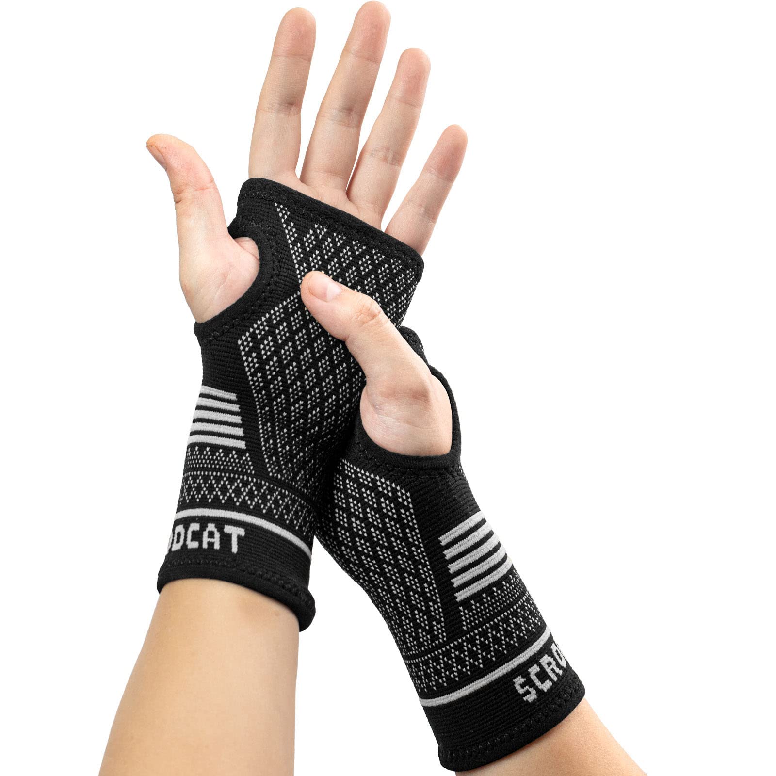 Sliver Wrist Compression Sleeves (1 Pair) for Carpal Tunnel and Pain Relief  Treatment Wrist Support for