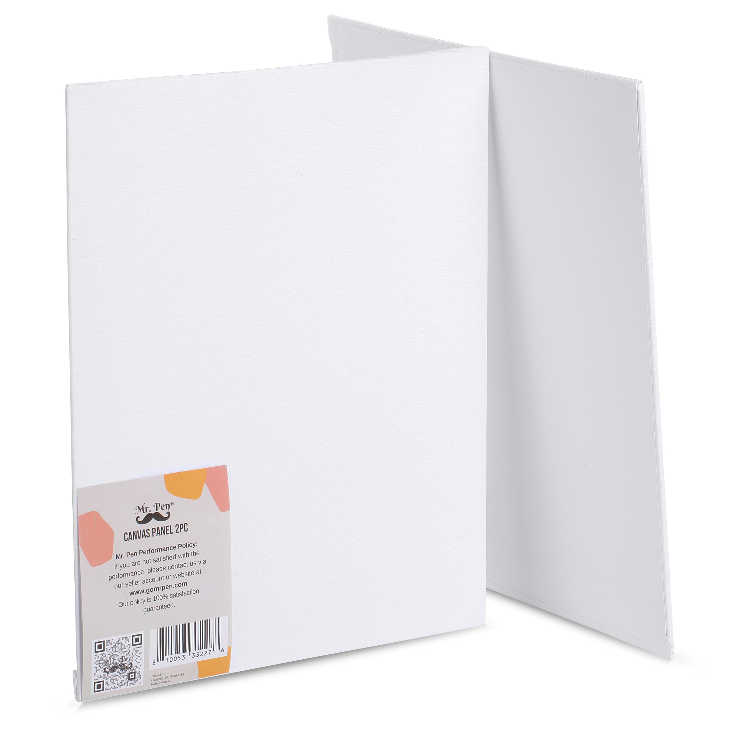 Mr. Pen Canvas Panels 2 Pack 8x10 Inch Triple Primed for Oil