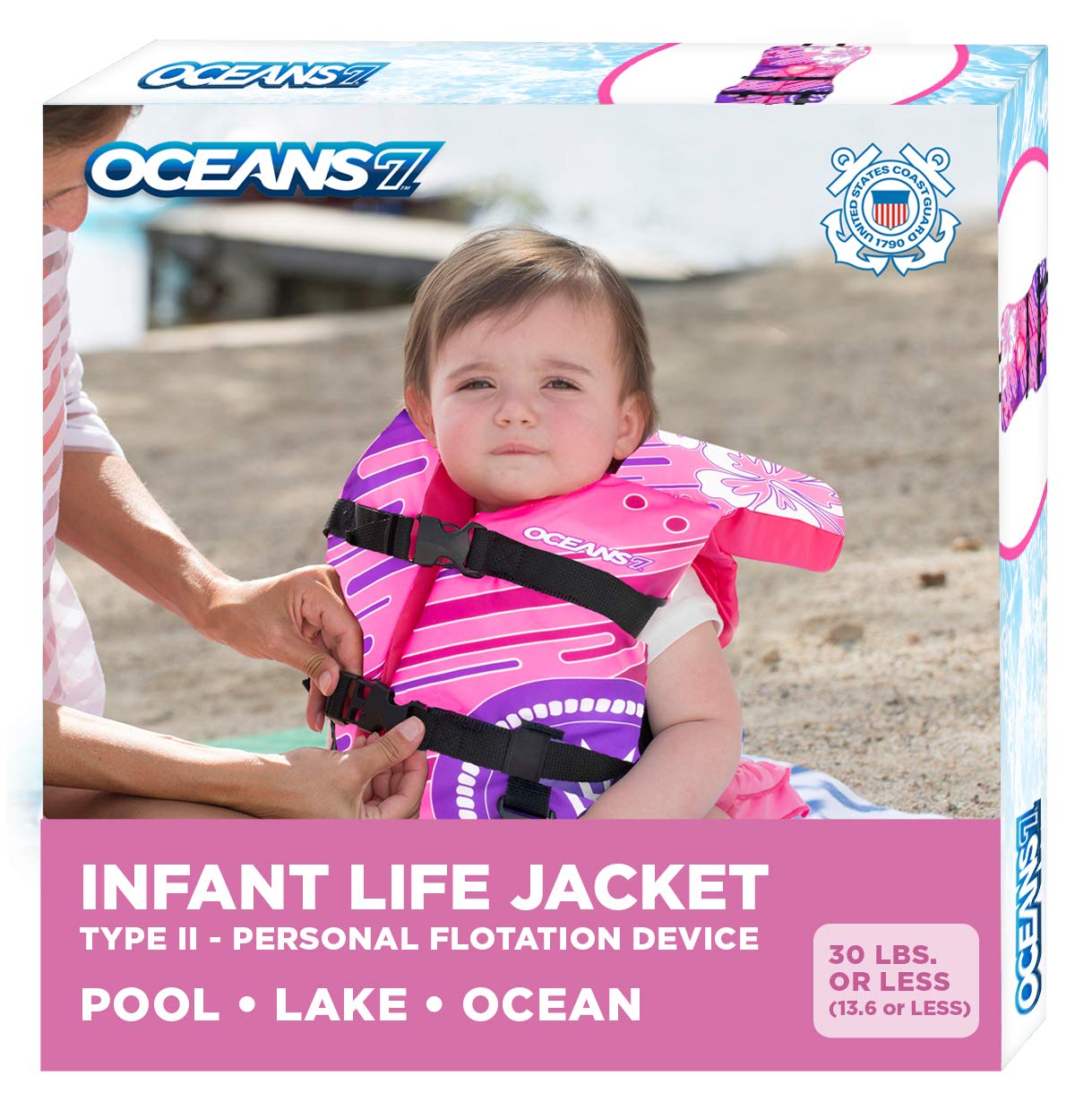 Oceans 7 - United States Coast Guard Approved - Adult Life Jacket Vest Type  III Vest PFD Personal Flotation Device