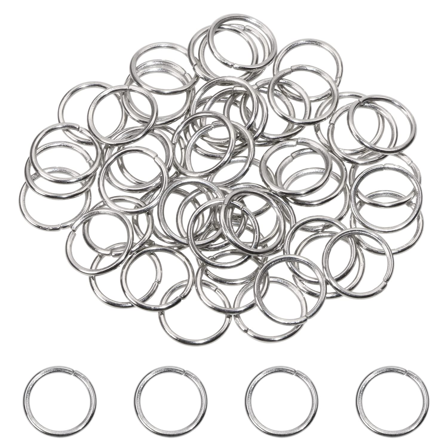 Silver Metal Open Jump Rings Jewelry DIY Findings for Crafts Choker  Necklaces Bracelet Making Accessories 
