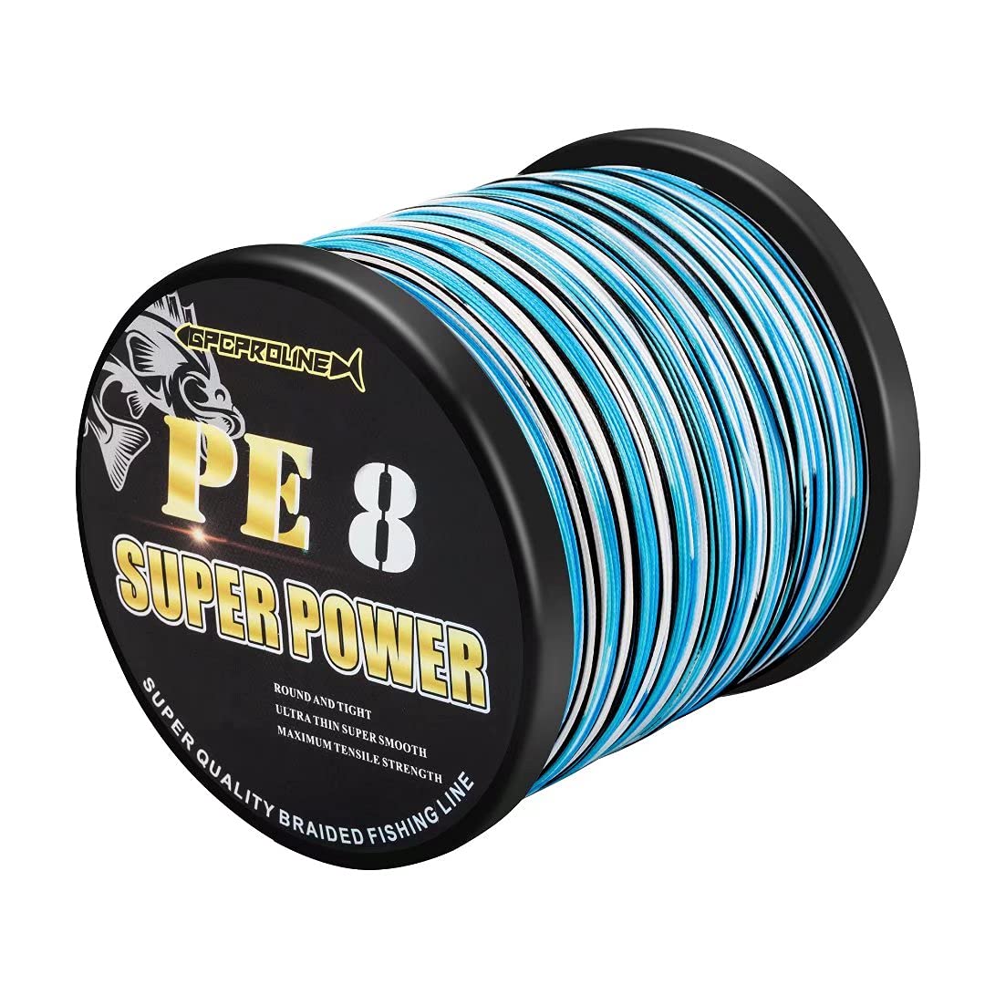 8 Strand Braided Fishing Line - Longer Casting, Fade Resistant - Freshwater  and Saltwater