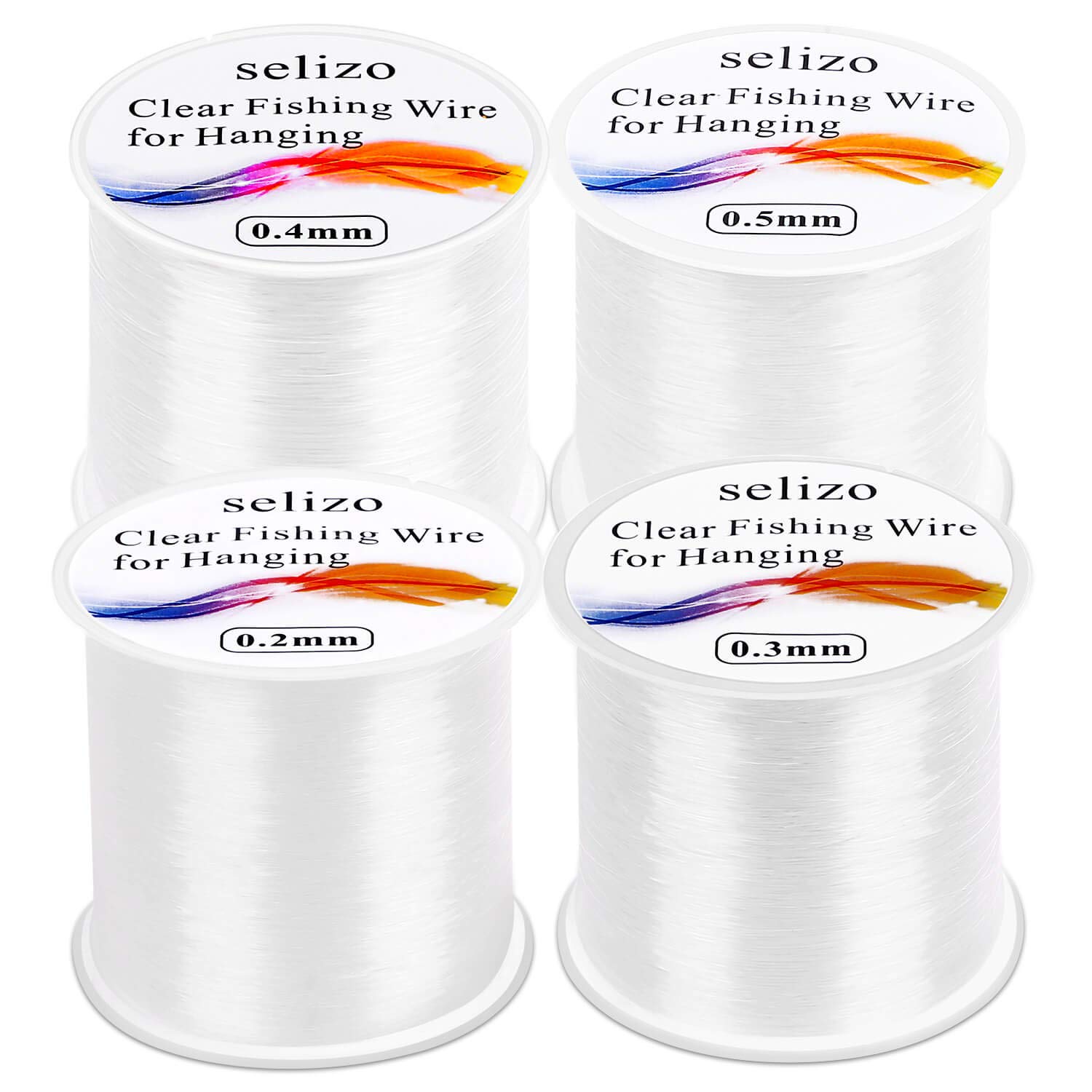 TRUSCEND Monofilament Fishing Line, Clear Fishing Wire, Invisible Clear  Nylon String Thread Wire for Crafts Hanging Balloon Garland Decorations