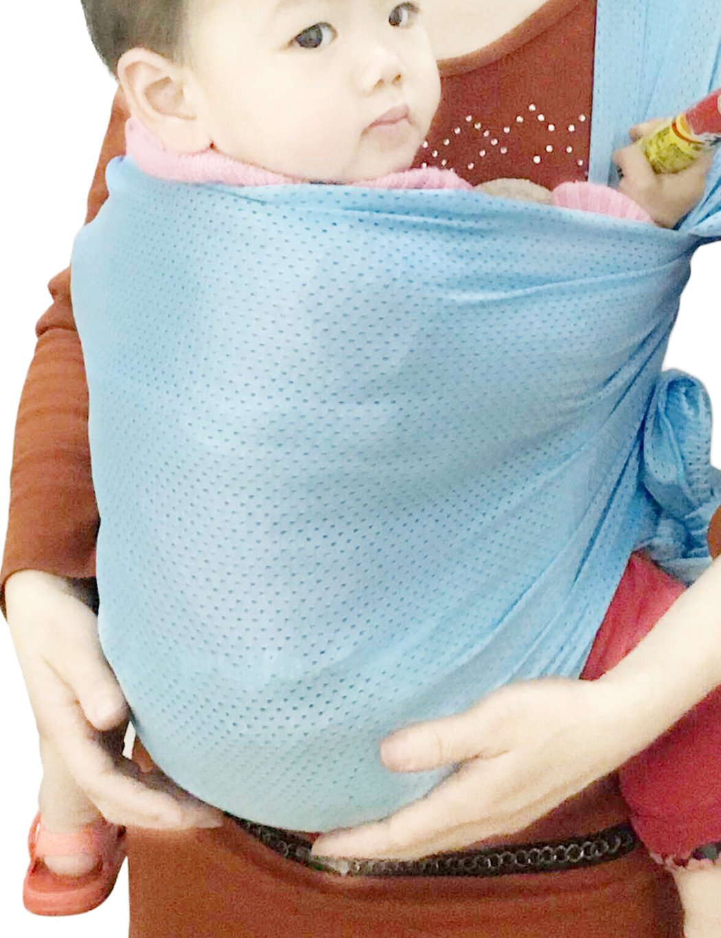 Vlokup Baby Ring Sling for Newborn, Extra Long, Soft Linen & Cotton, Sling  Baby Carrier, Grey