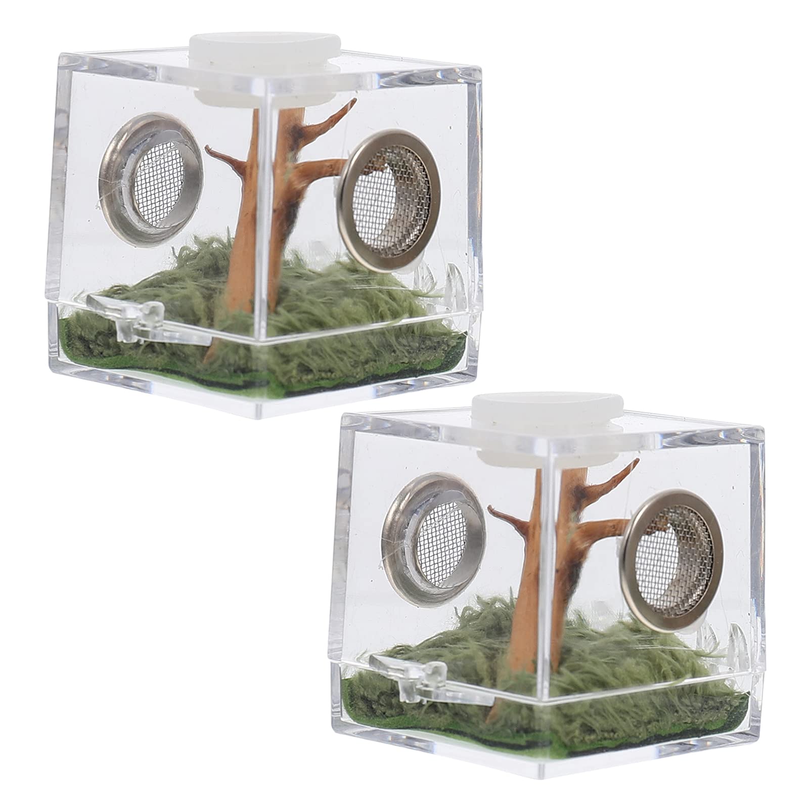 HZLHZYY Acrylic Critter Keeper Jumping Spider Enclosure Snail Container House Accessories Reptile Terrarium Insect Enclosure Tank Snail Spider Habitat