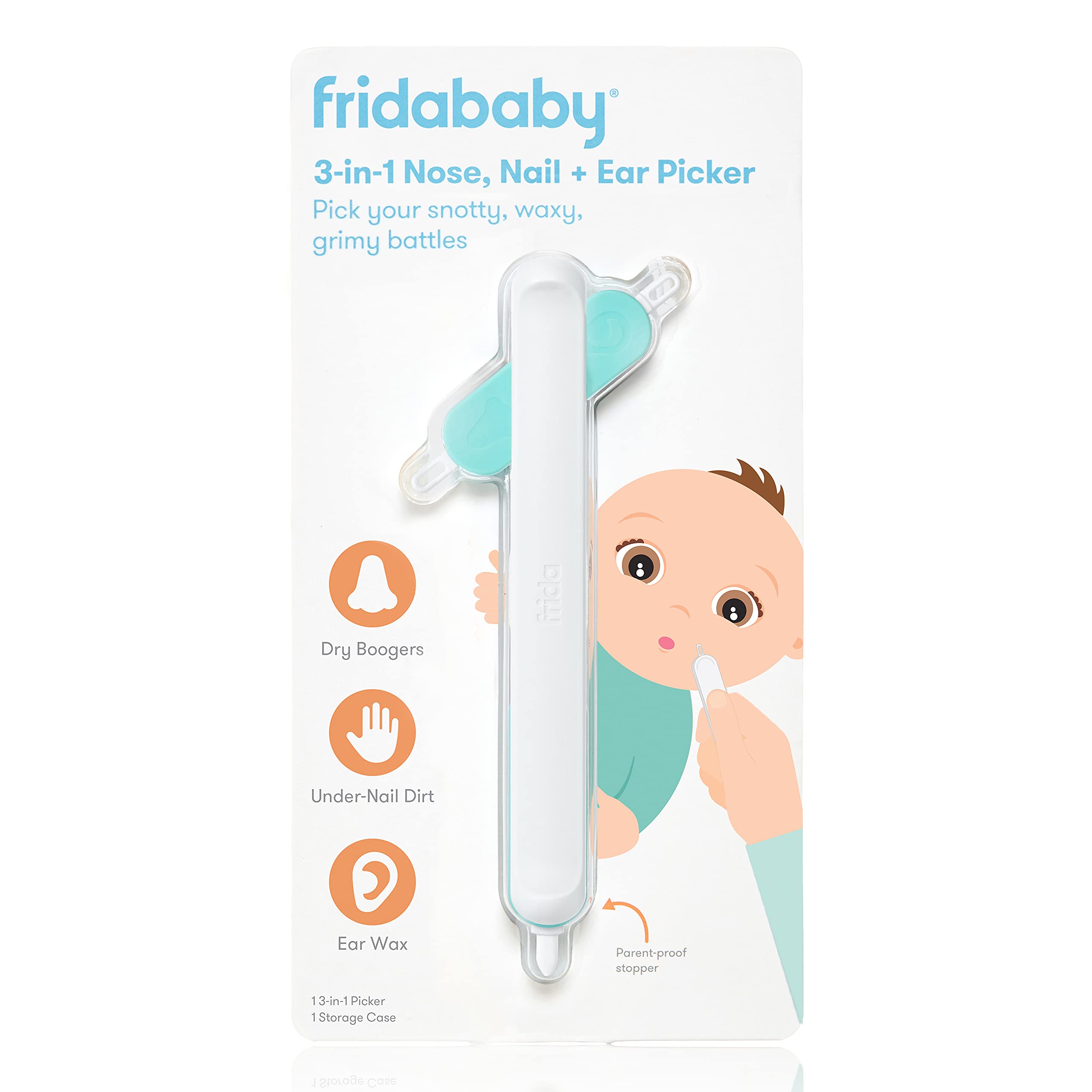 FridaBaby Rectal Thermometer & 3-in-1 Nose, Nail + Ear Picker - Baby  Shortlist