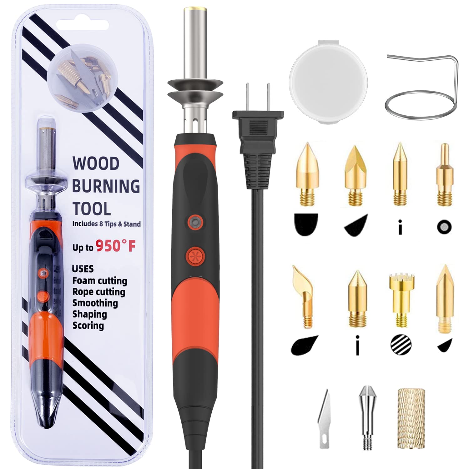 Wood Burning kit, Professional WoodBurning Pen Tool, DIY Creative Tools ,Wood  Burner for Embossing/Carving/Pyrography,Suitable for Beginners,Adults