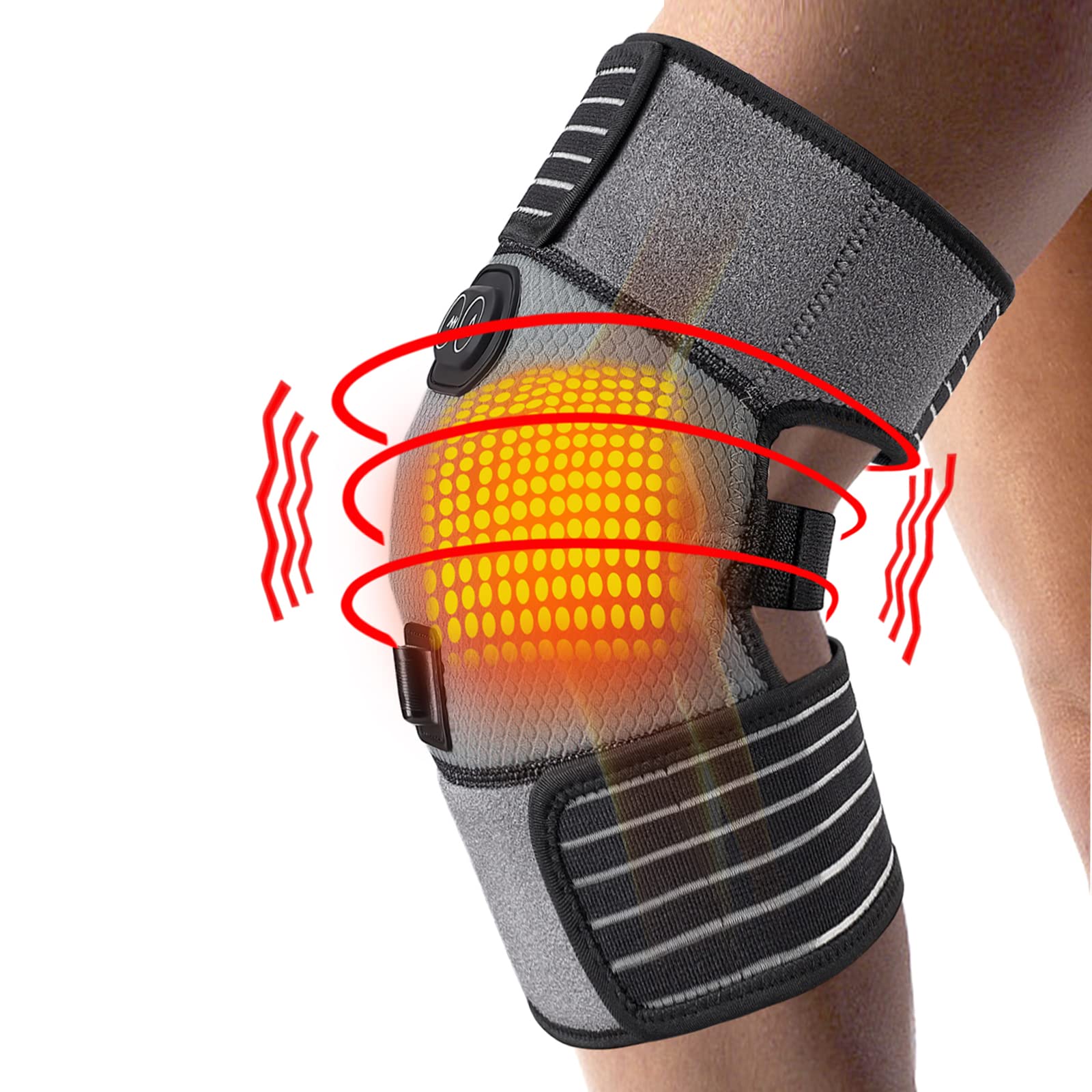 Heated Knee Brace Wrap Knee Heating Pad for Arthritis Pain Relief