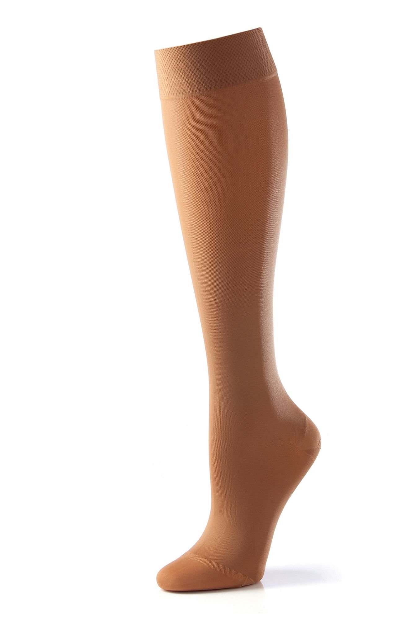 Activa Class 1 Below Knee Compression Stockings Large - Closed Toe Yellow