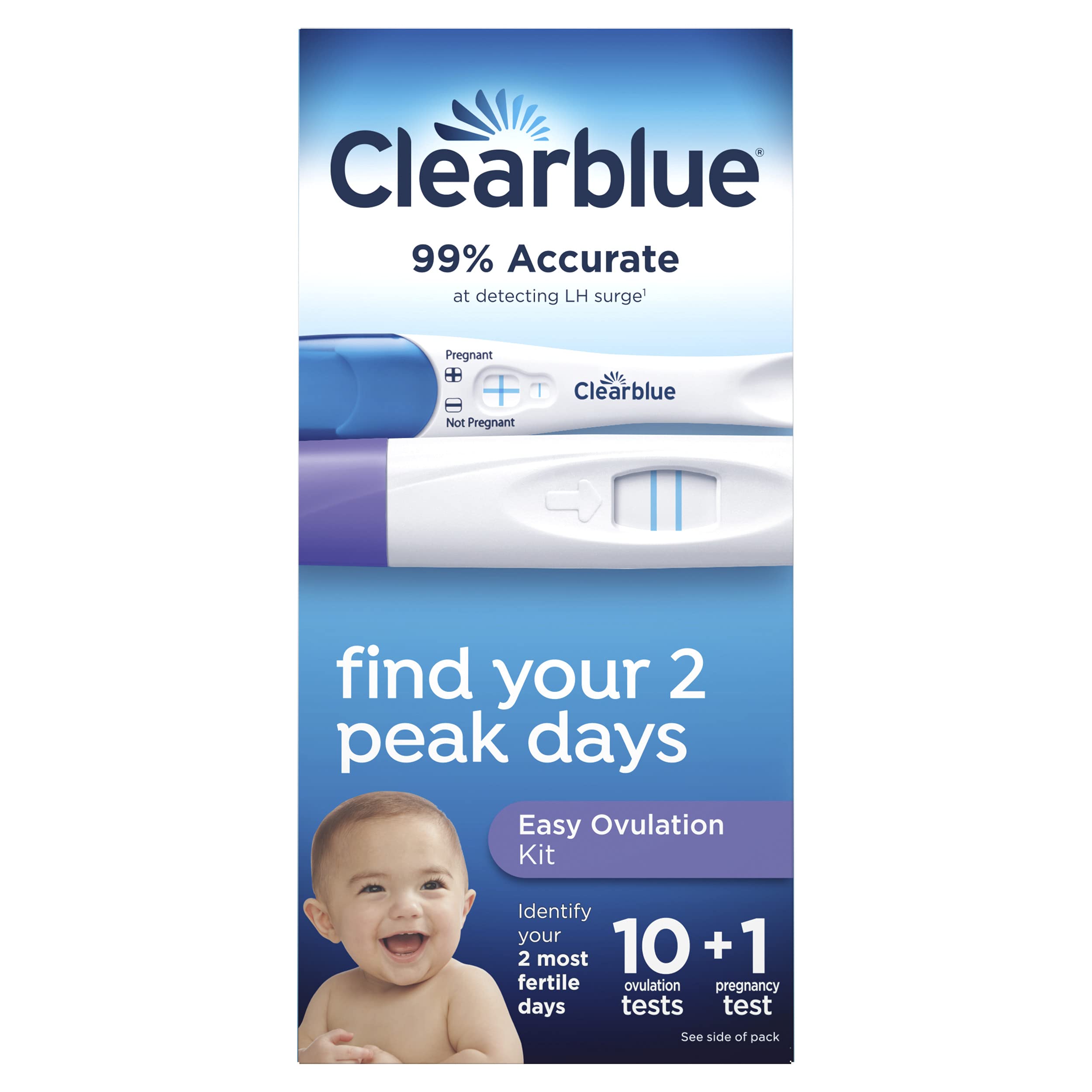 Clearblue Ovulation Complete Starter Kit 10 Ovulation Tests And 1 Pregnancy Test 5860