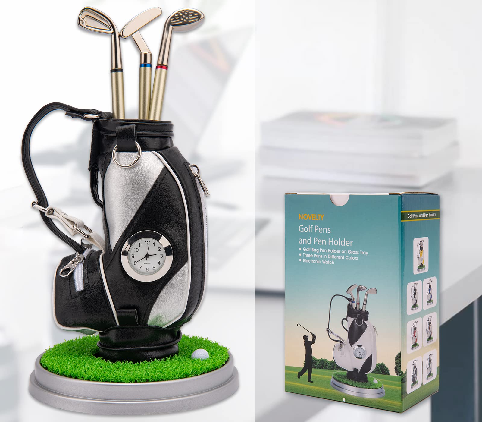 Golf Pen Holder For Desk, Golf Gifts For Men, Unique Novelty Cool