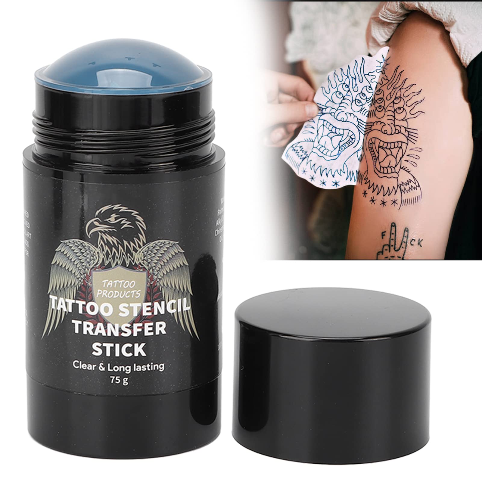 Inkjet Stencil 4oz Bottle Tattoo Printing Ink & Smudge-Proof Tattoo Stencil  Transfer Spray Bundle - Perpetual Permanent Makeup