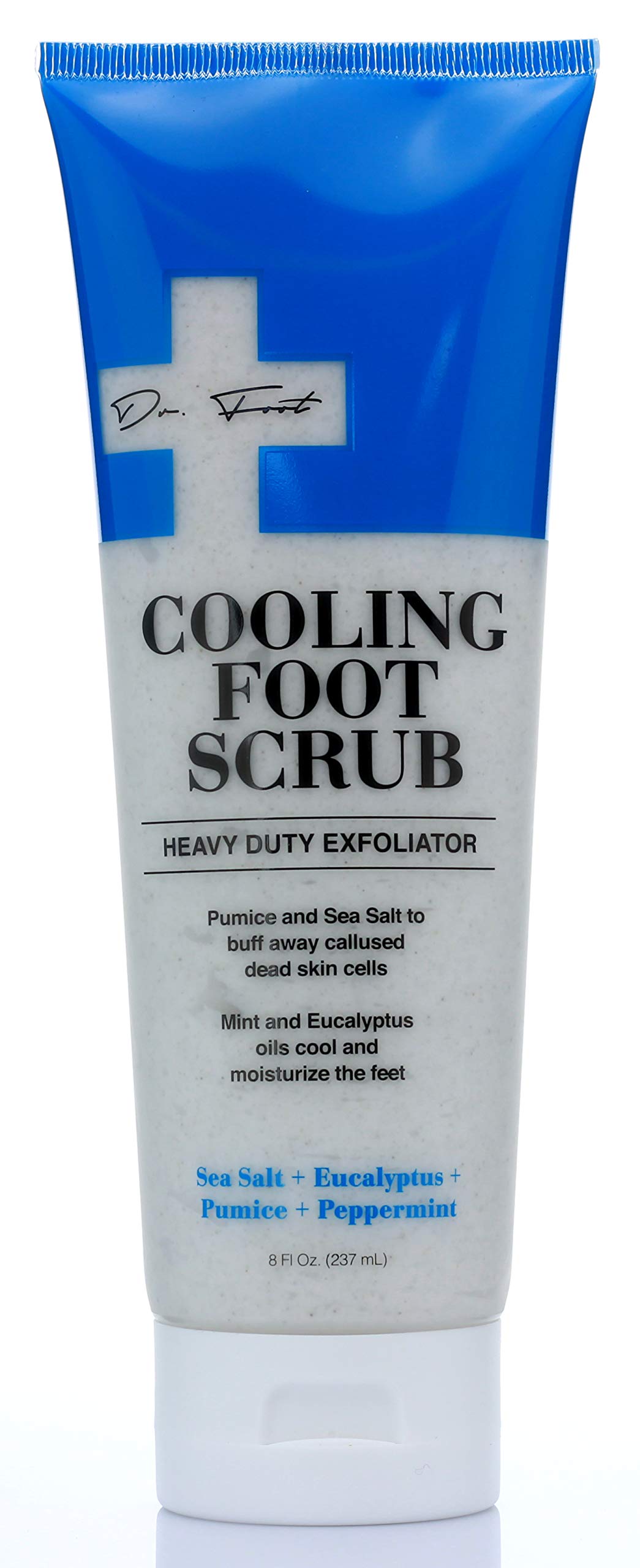 Dr. Foot Cooling Foot Scrub For Dead Skin & Dry Skin On Feet. Heavy Duty Foot  Exfoliating Scrub For Calluses, Dead Skin, Rough Heels W/ Sea Salt,  Eucalyptus, Pumice & Peppermint, Large