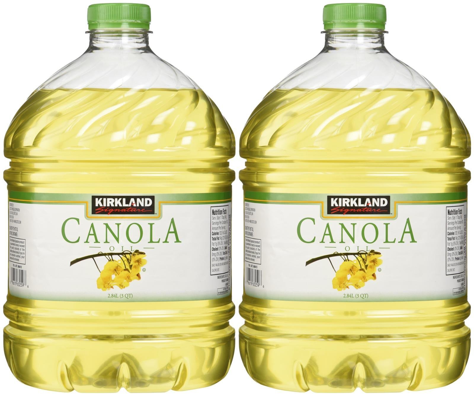 Kirkland Signature 100 Pure Canola Oil 3 qt 2 ct 96.03 Fl Oz (Pack