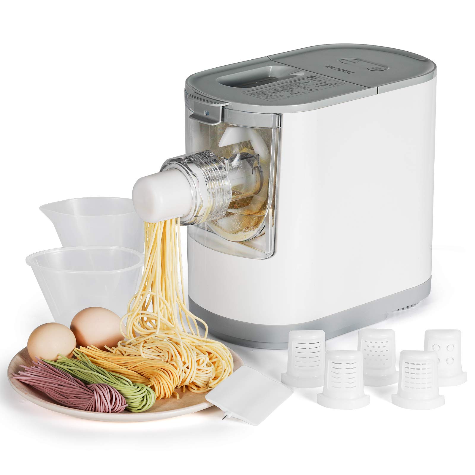 Electric Pasta Maker Machine Automatic Noodle Maker with Measuring Cups 13  Different Shape Molds, Household Pasta Maker Ramen Noodle Maker for