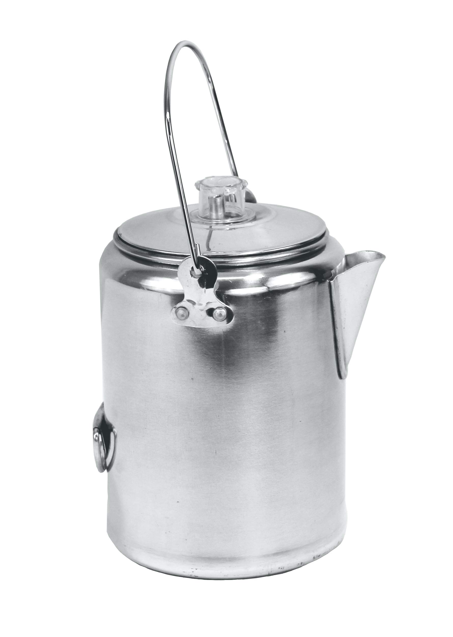 Camping Coffee Percolator Pot, Stainless Steel Coffee Maker 9 Cups