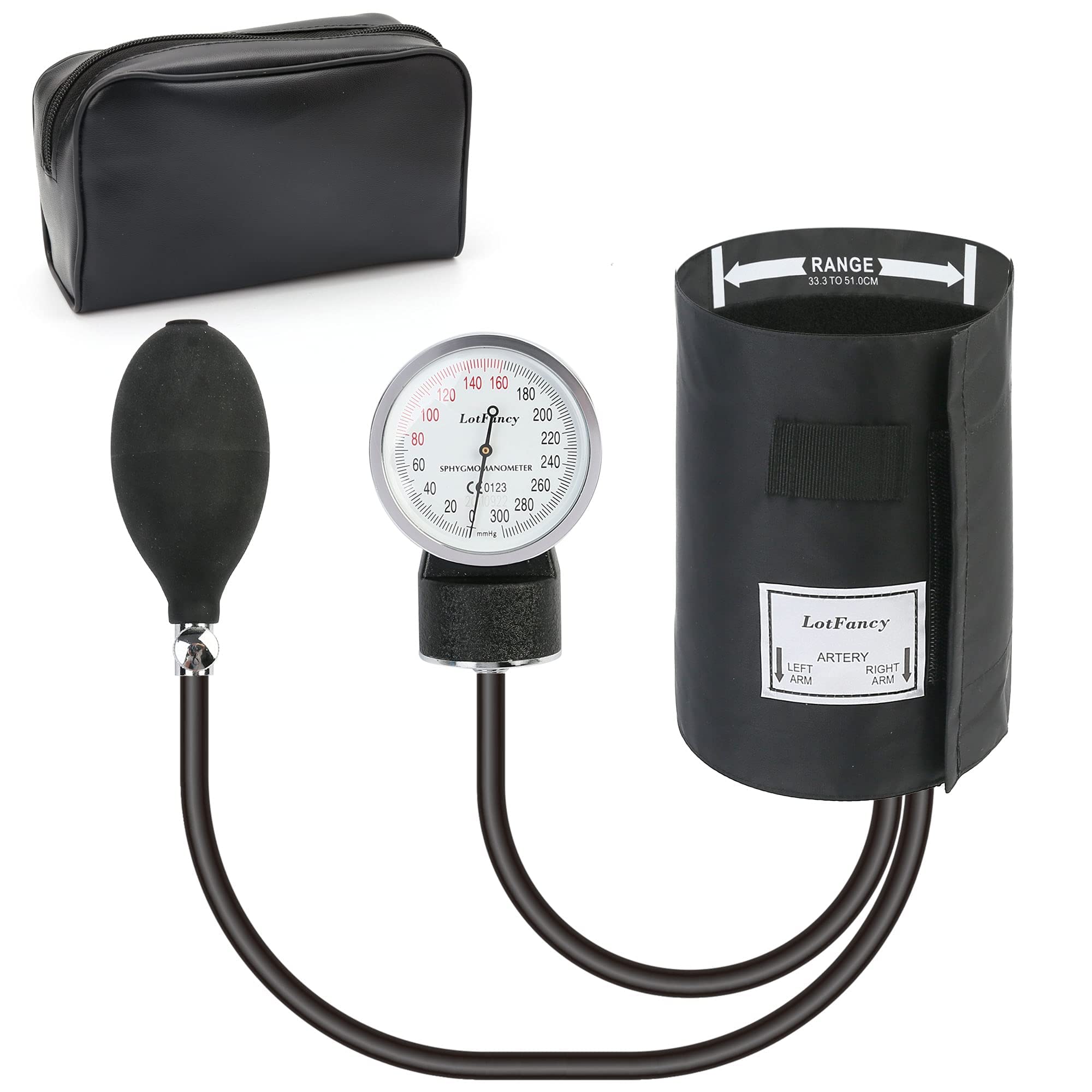 LotFancy Upper Arm Blood Pressure Monitor with Medium Cuff and AC