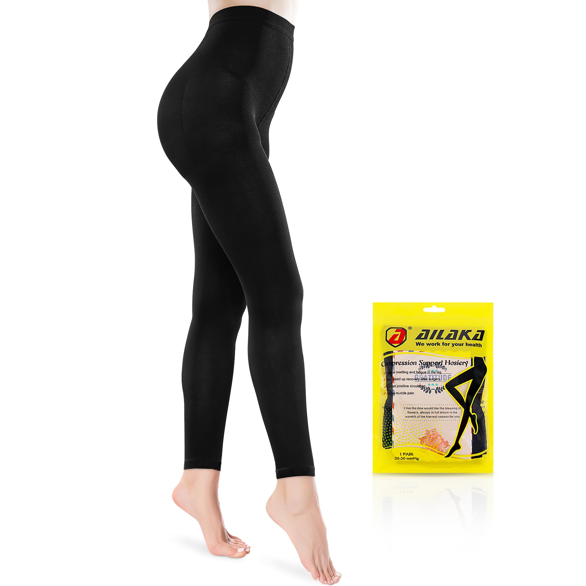 Women Compression Pantyhose 15-20 MmHg Graduated Support Stockings