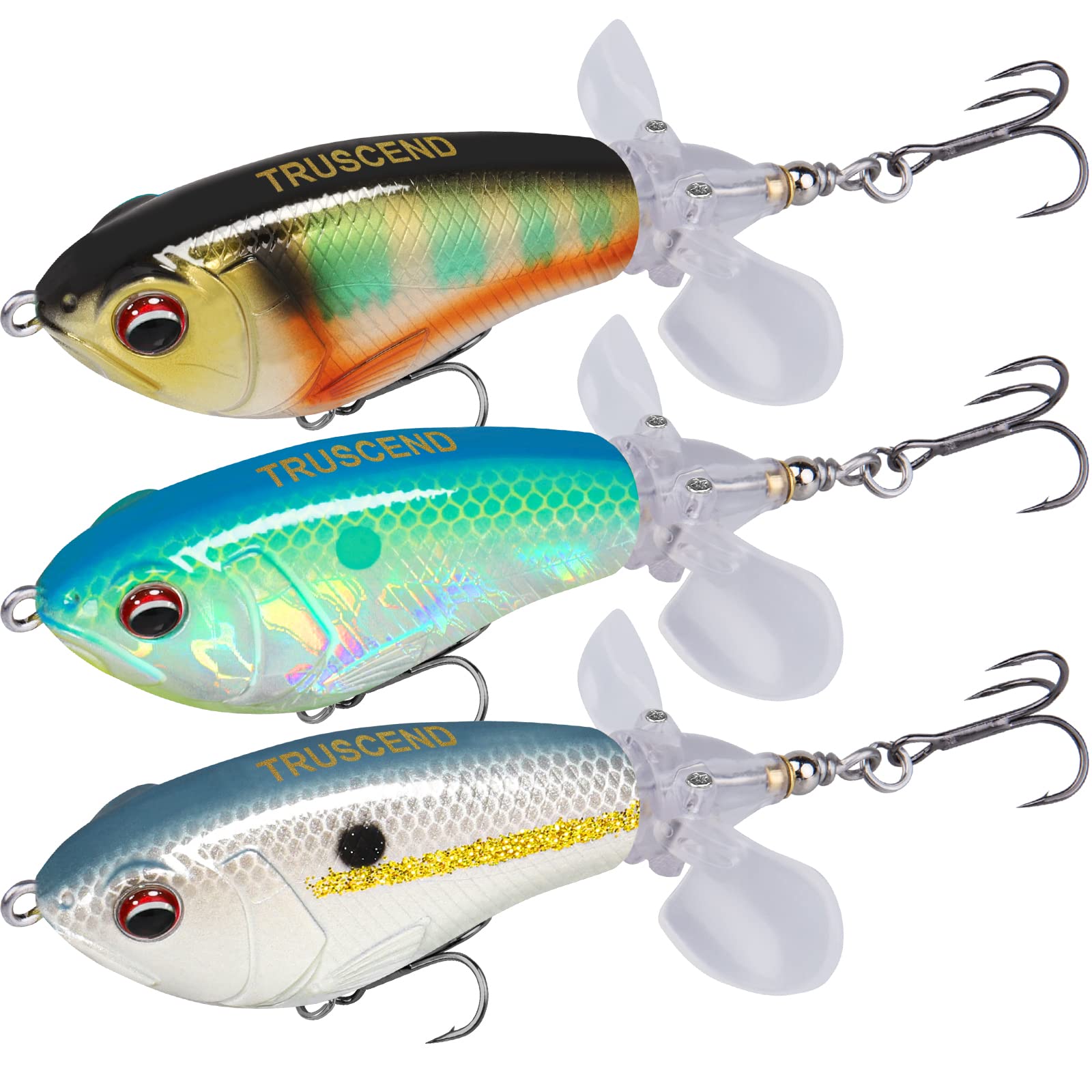 5 pcs Large Floating Top Water Poppers- 3.25 inches- bass lure set – Super  Lures USA