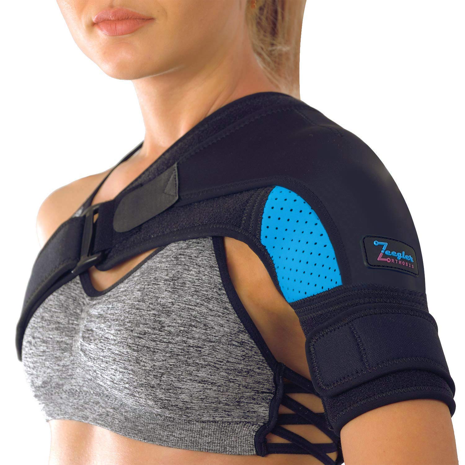 Shoulder Brace for Women and Men | Adjustable Compression Rotator Cuff  Support | for Arthritis | Injury Prevention | Dislocated AC Joints (Medium)…