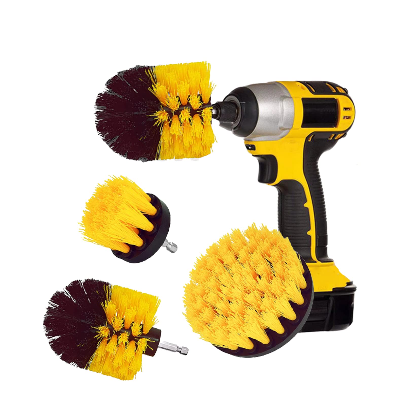 3-Pack Drill Brush Set - Power Scrubber for Efficient Home Cleaning