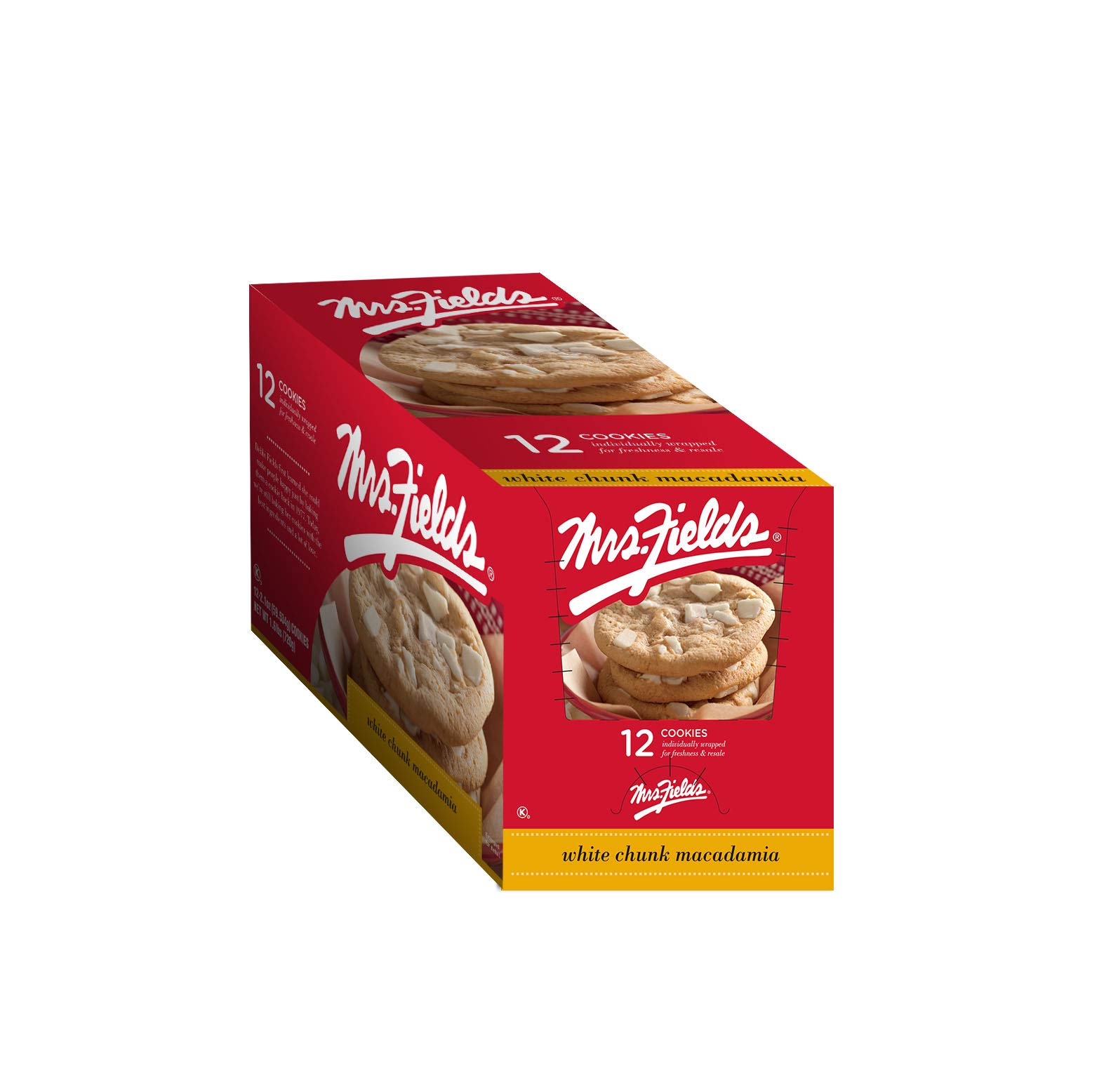 Mrs Fields Cookies White Chunk Macadamia 12 Count